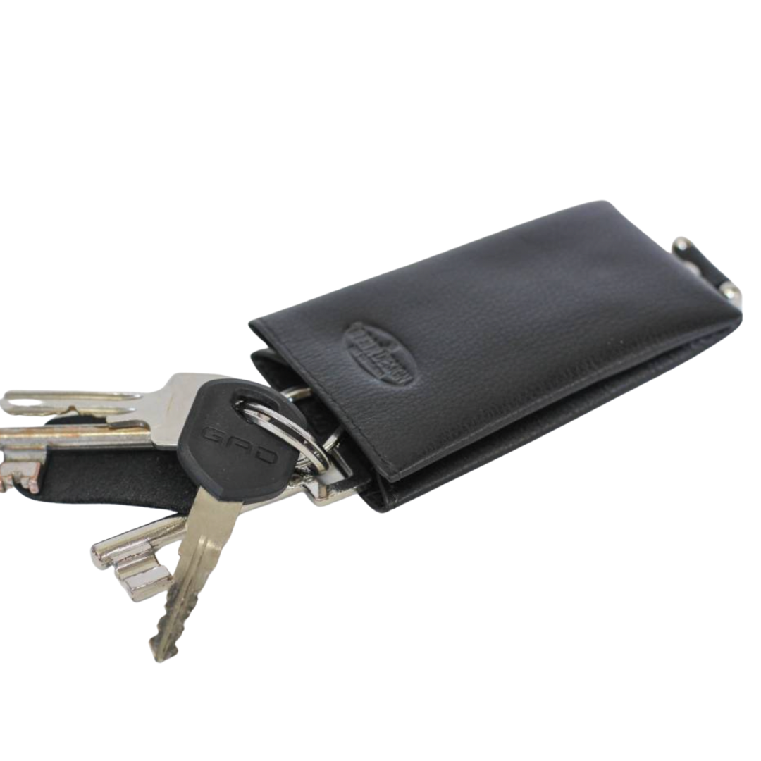 Clock key ring 'Pablo' black