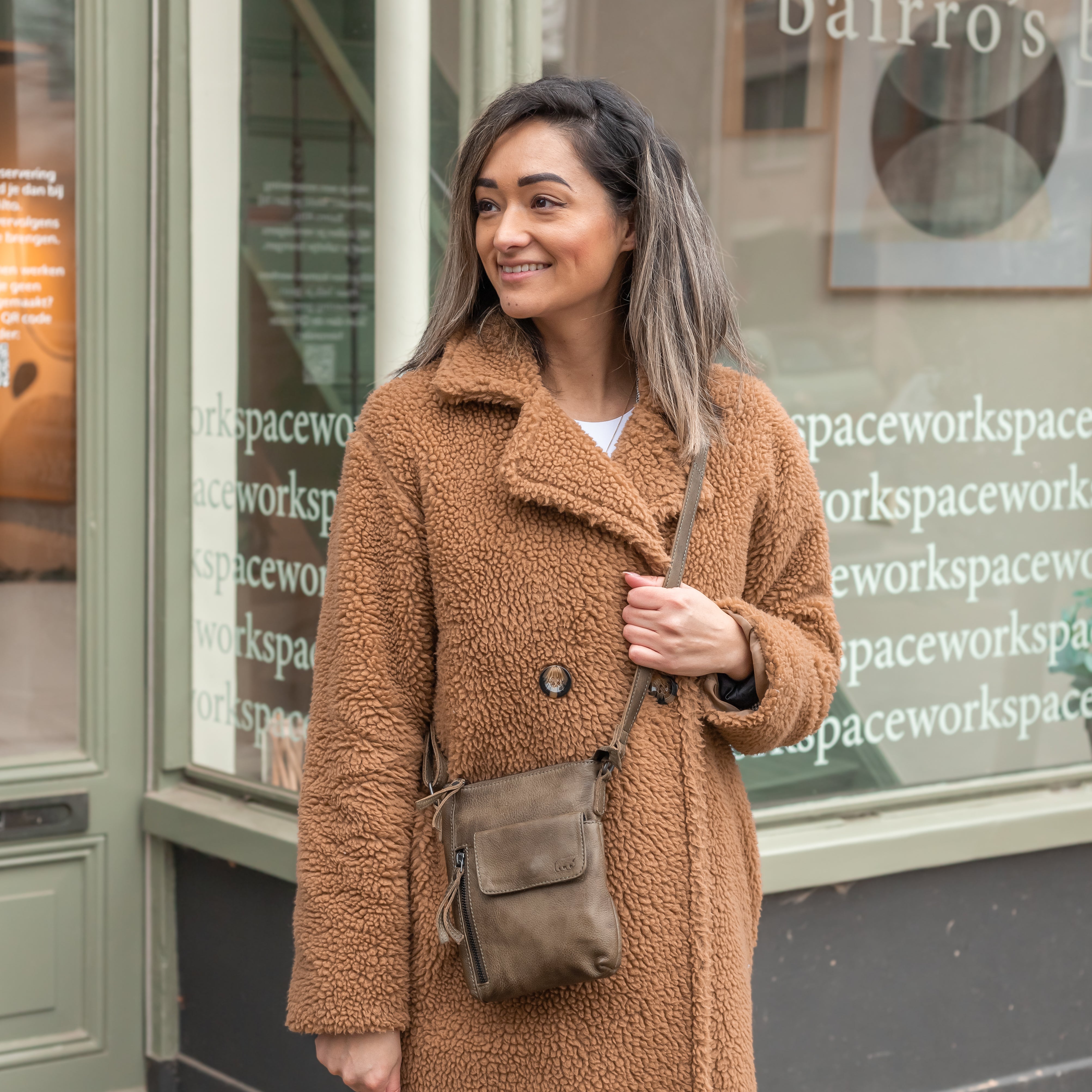 Shoulder bag 'Davide' green