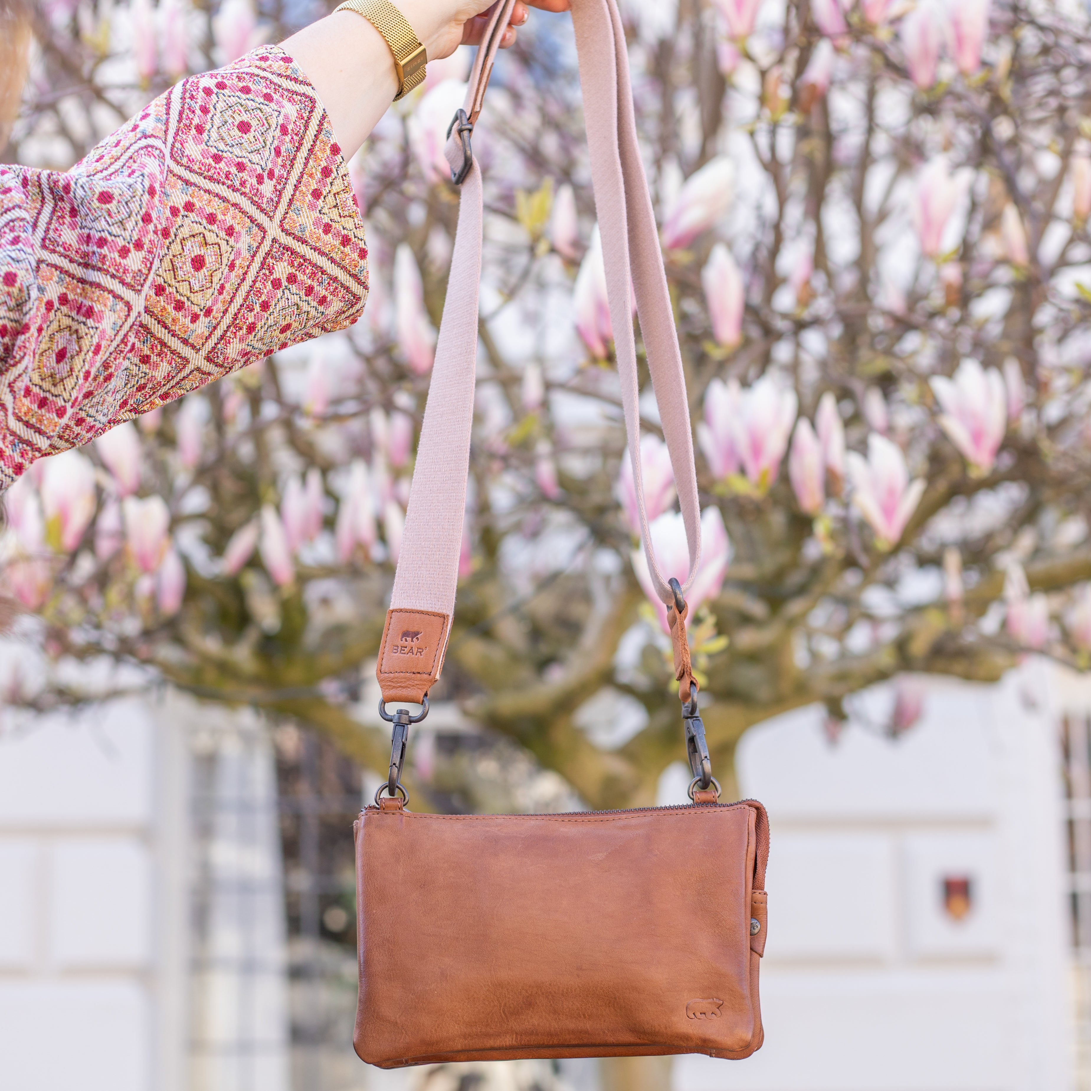 Bag strap 'Puck' pink