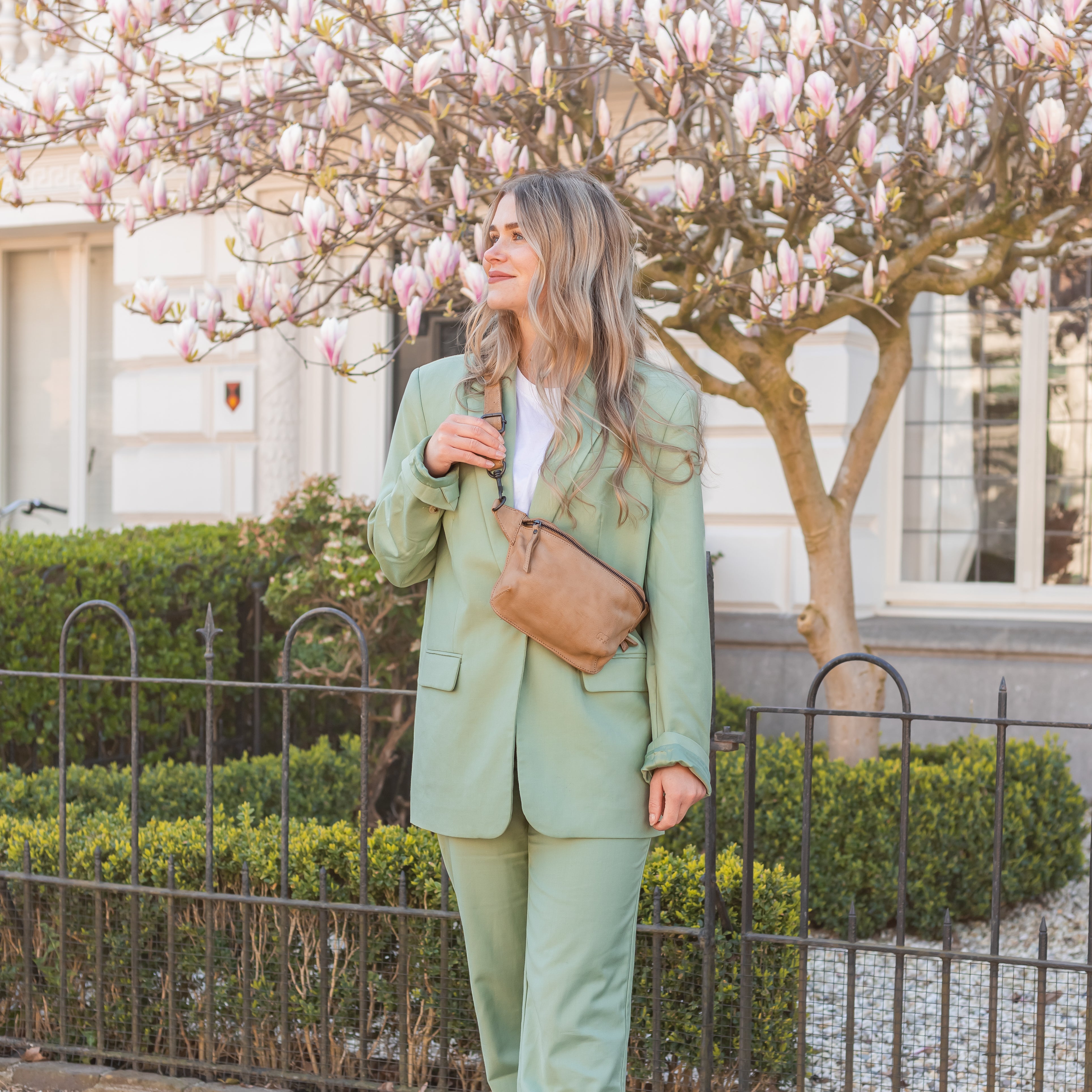 Crossbody tas 'Stef' zwart