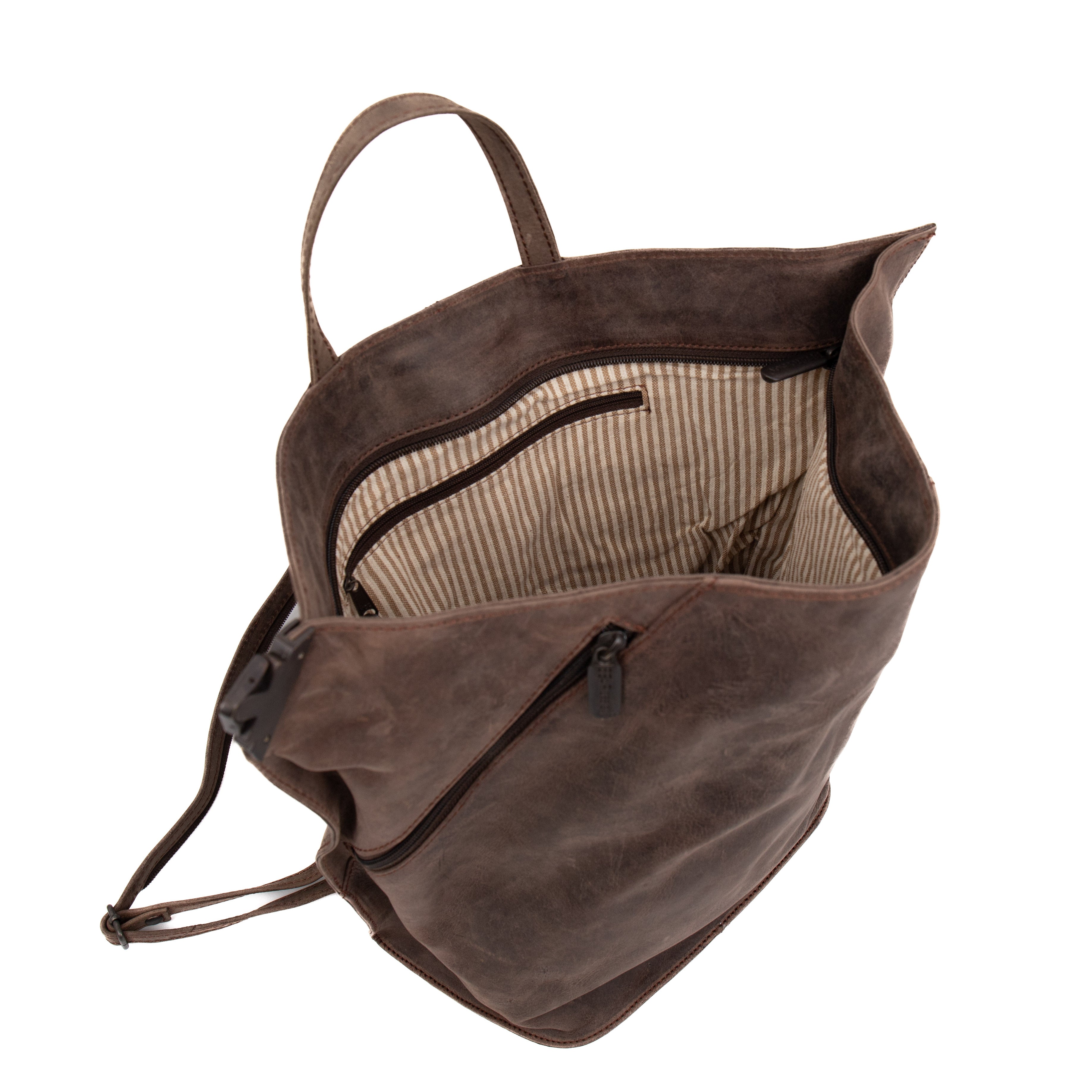 Folding backpack 'Lisa' brown