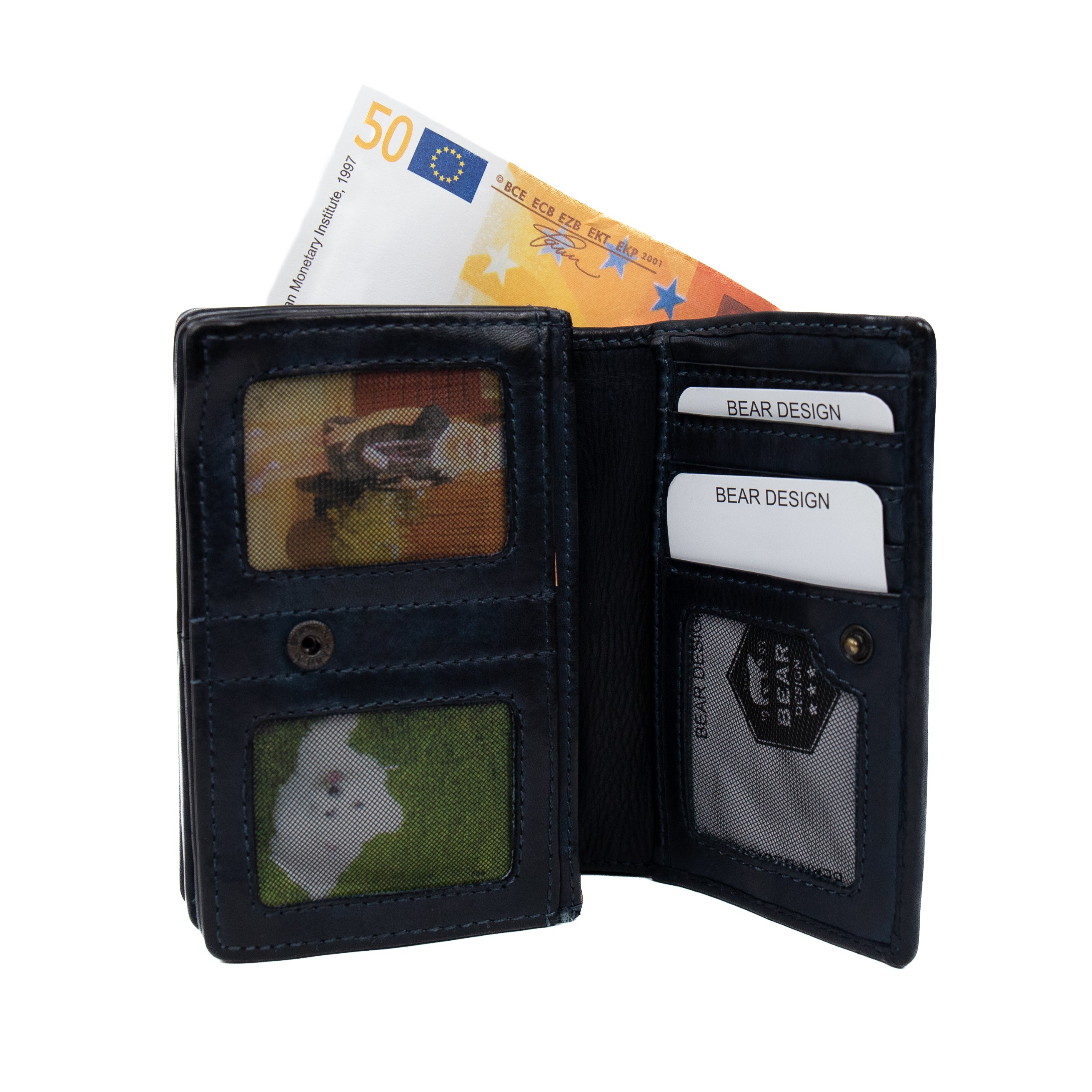 Flap wallet 'Nina' dark blue