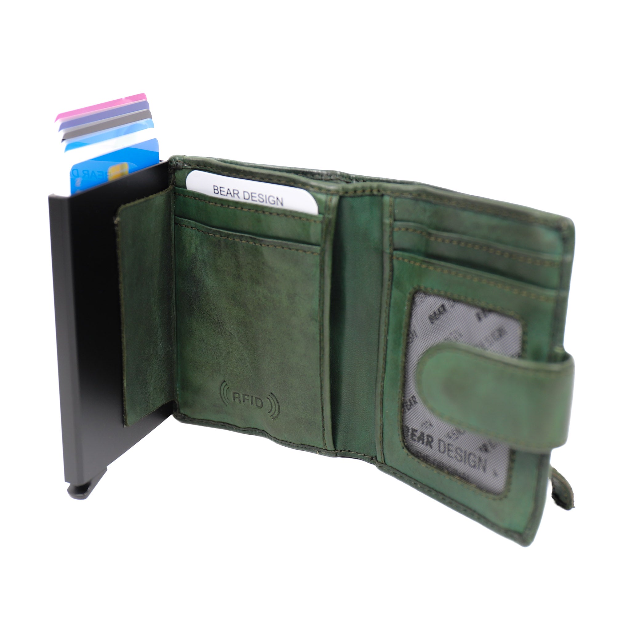 Card holder 'Bobby' green - CL 15689