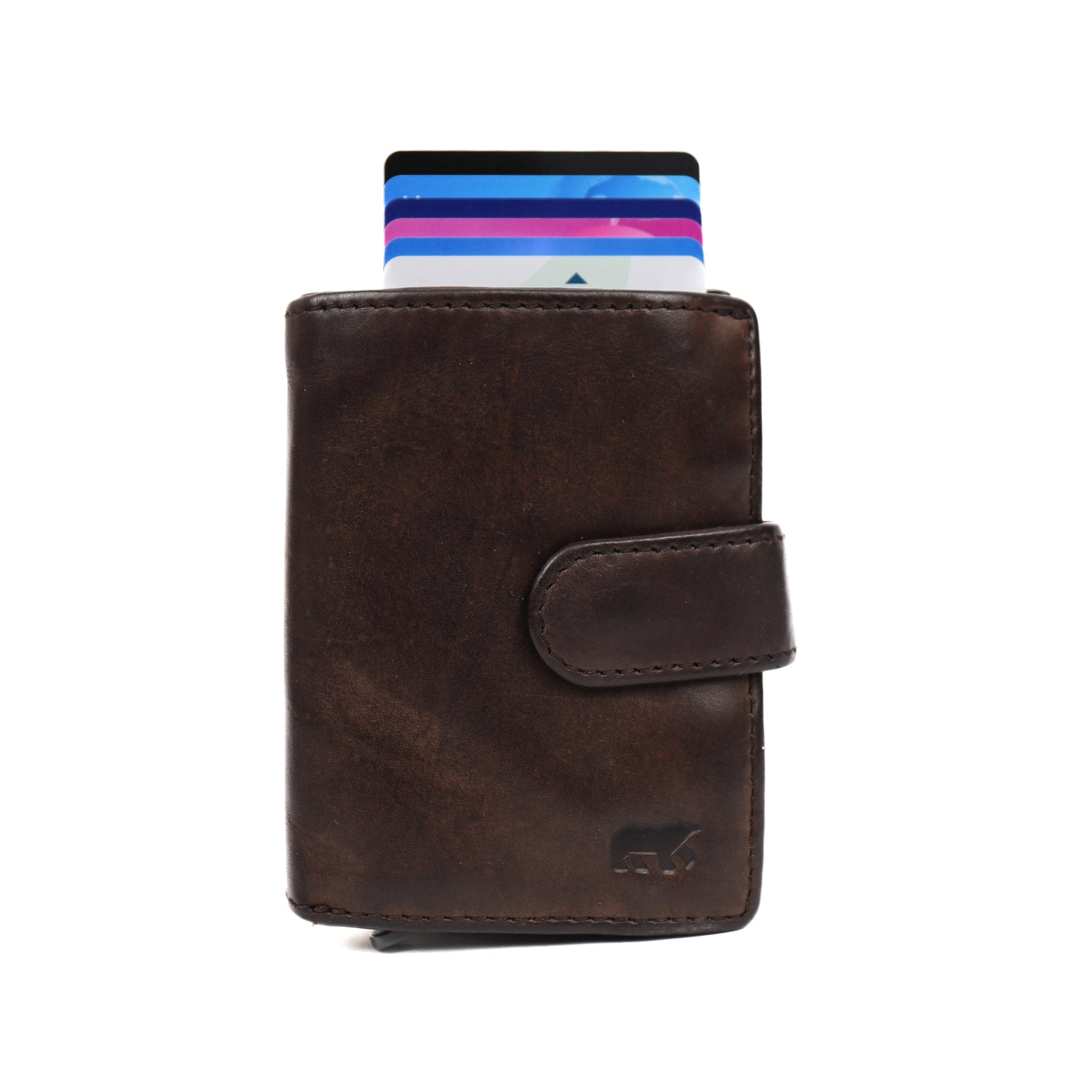 Card holder 'Bobby' dark brown - CL 15689