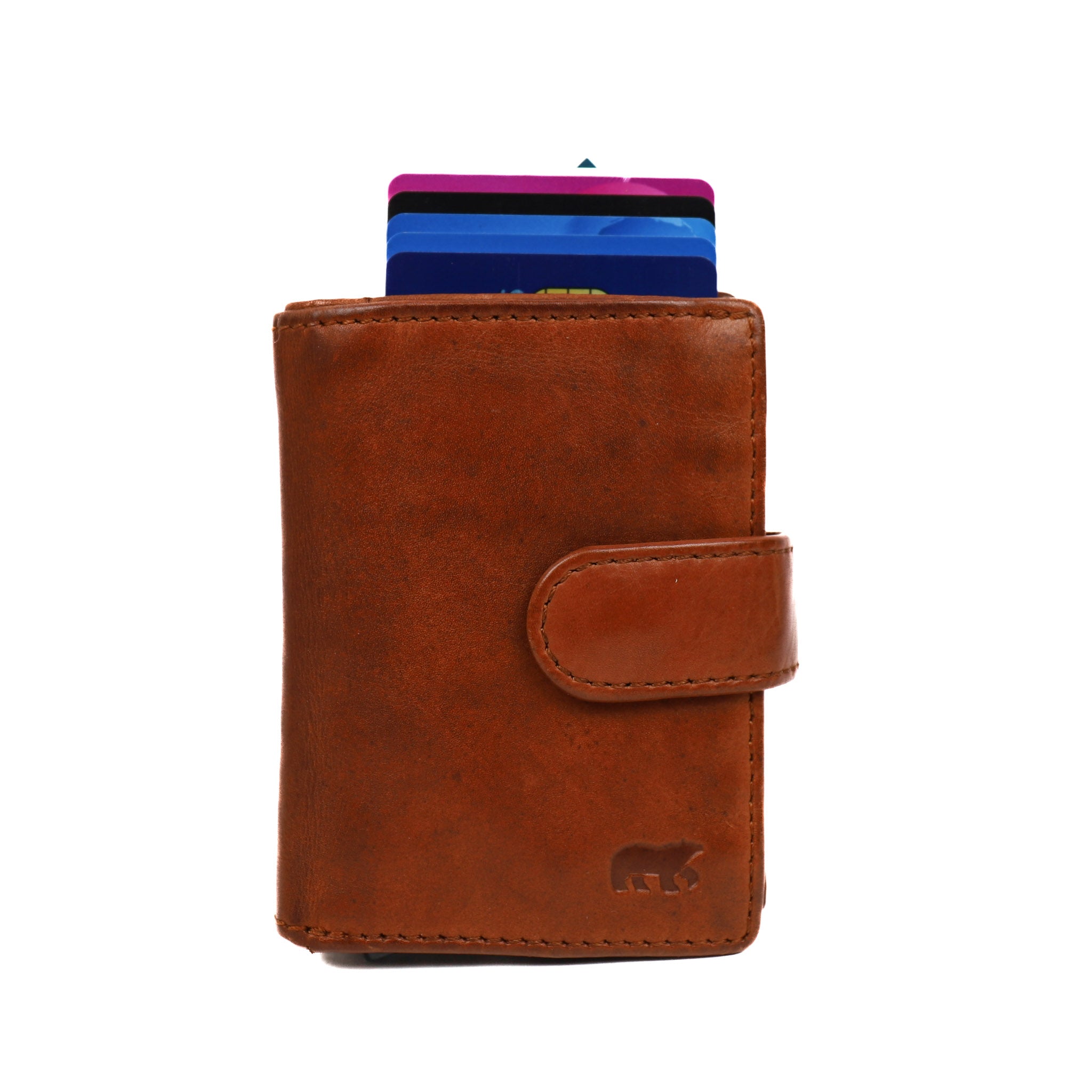 Card holder 'Bobby' cognac - CL 15689