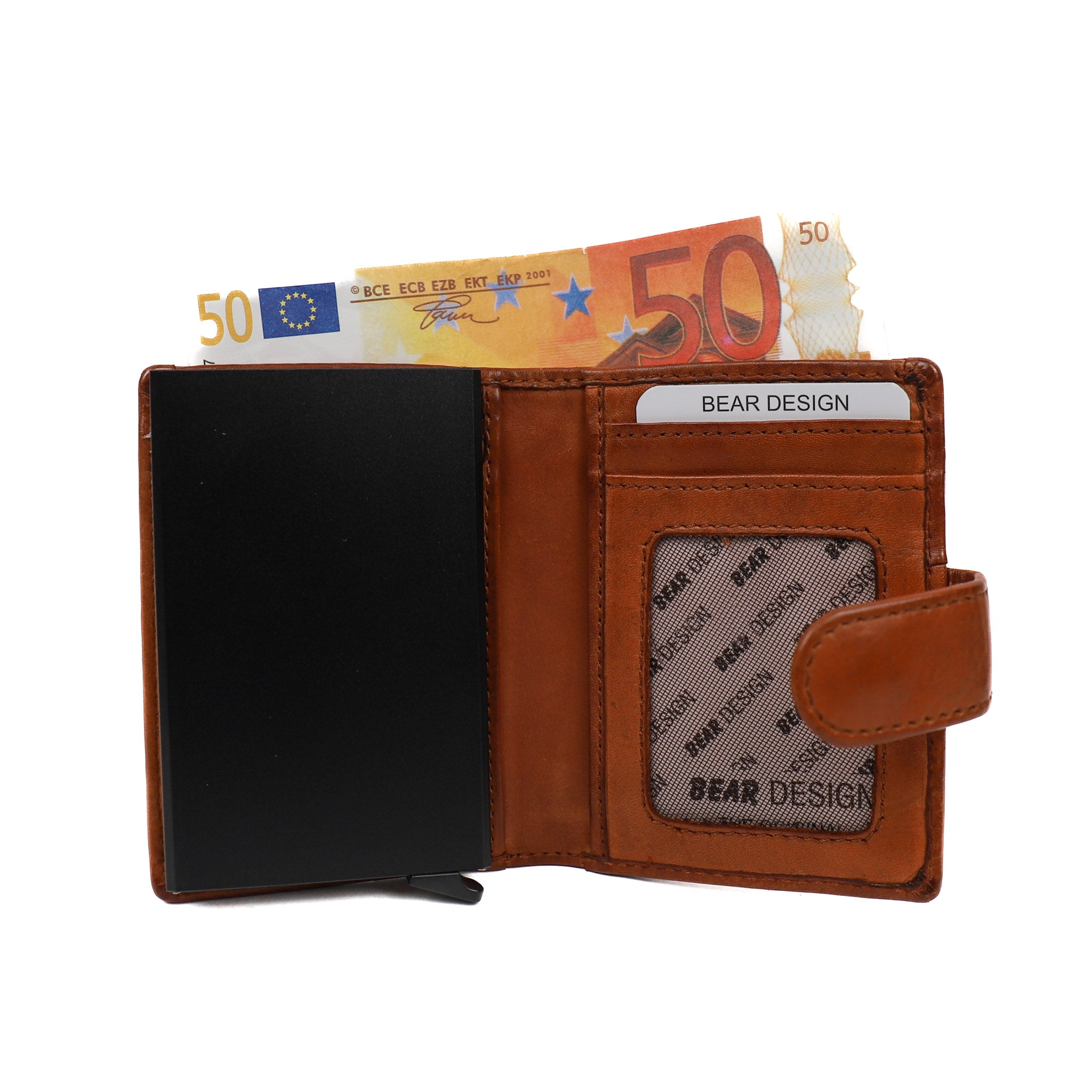 Card holder 'Bobby' cognac - CL 15689