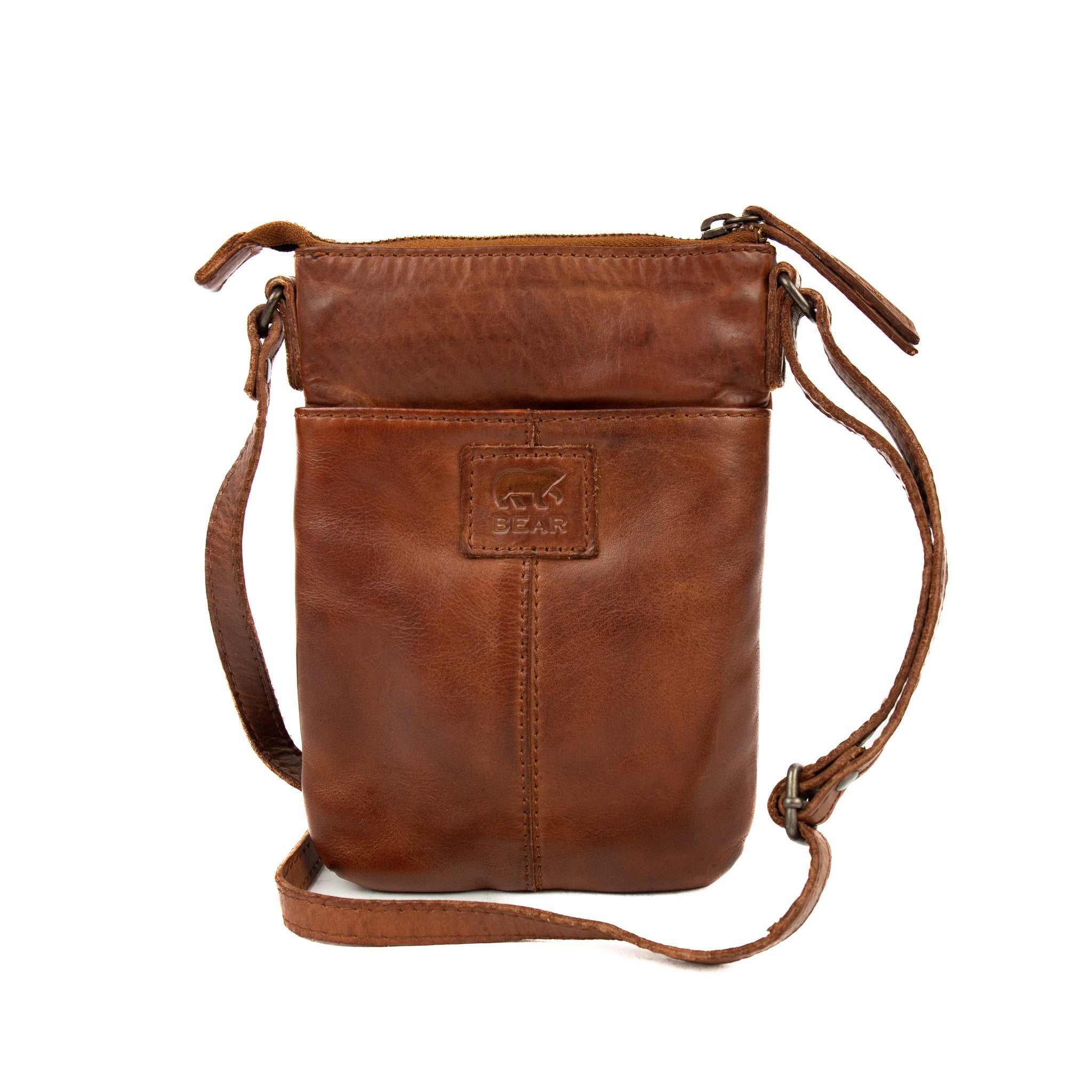 Schoudertasje 'Senna' cognac - CL 42240