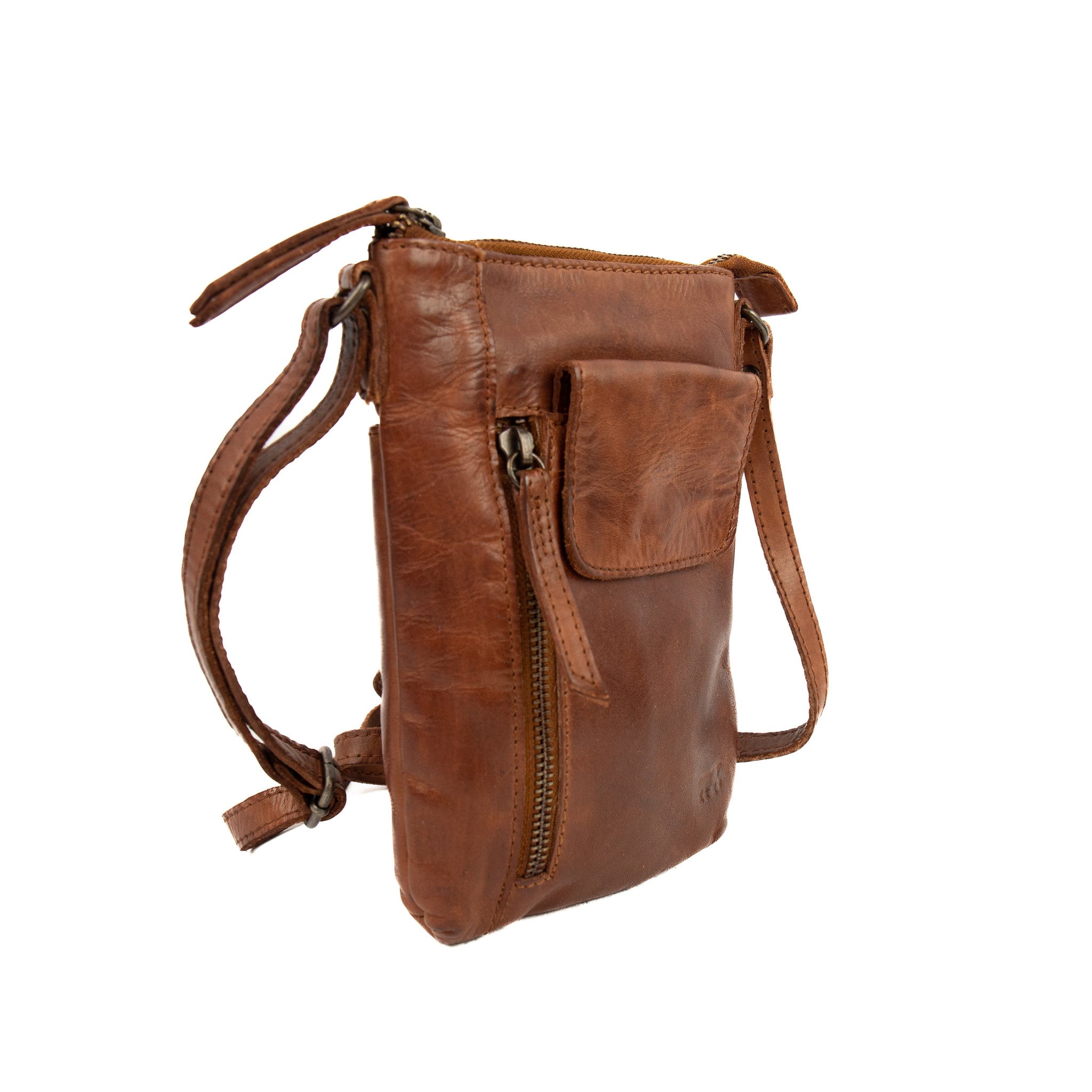 Schoudertasje 'Senna' cognac - CL 42240