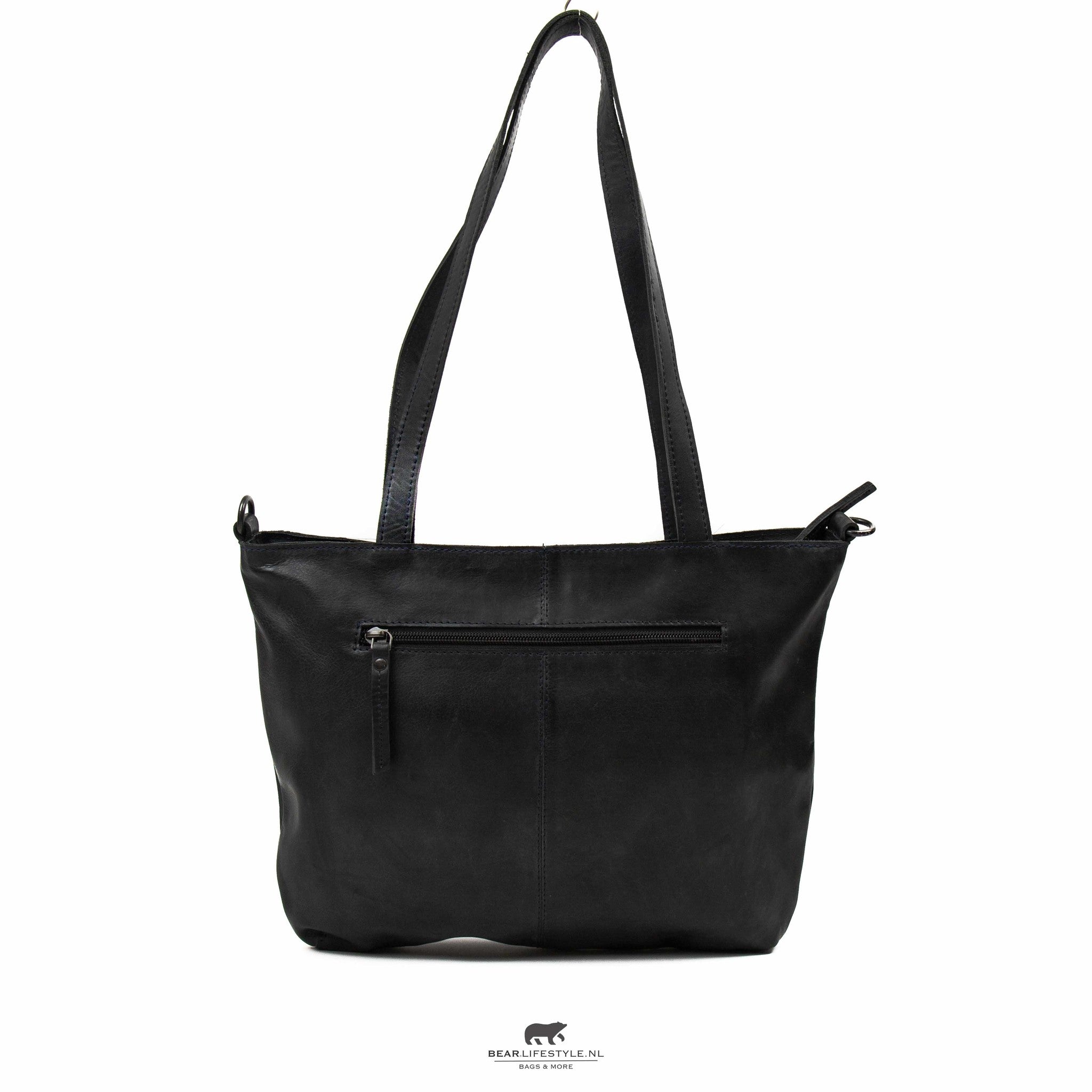 Shopper 'Flora' zwart