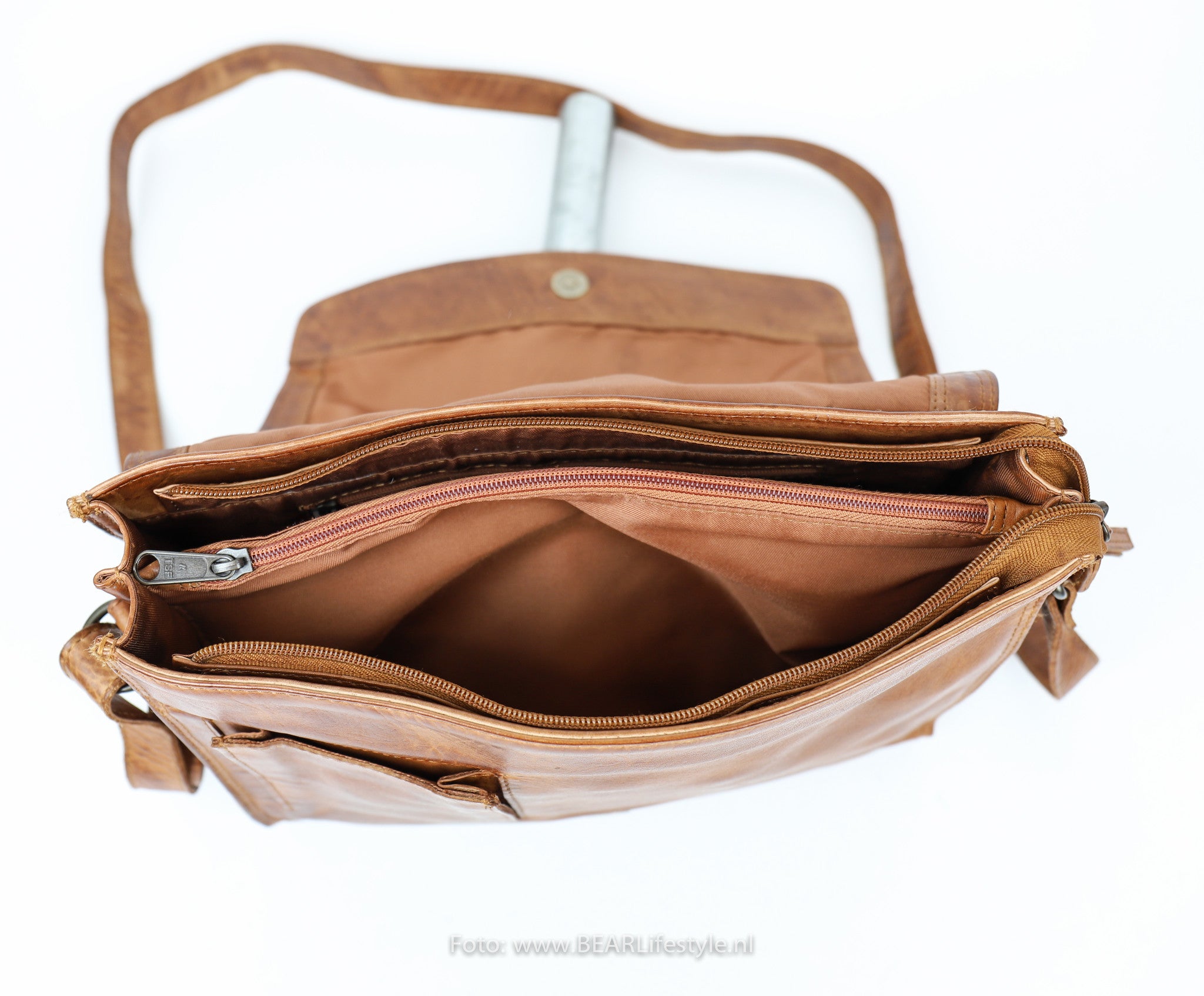 Shoulder bag 'Hanna' cognac - CL 40027