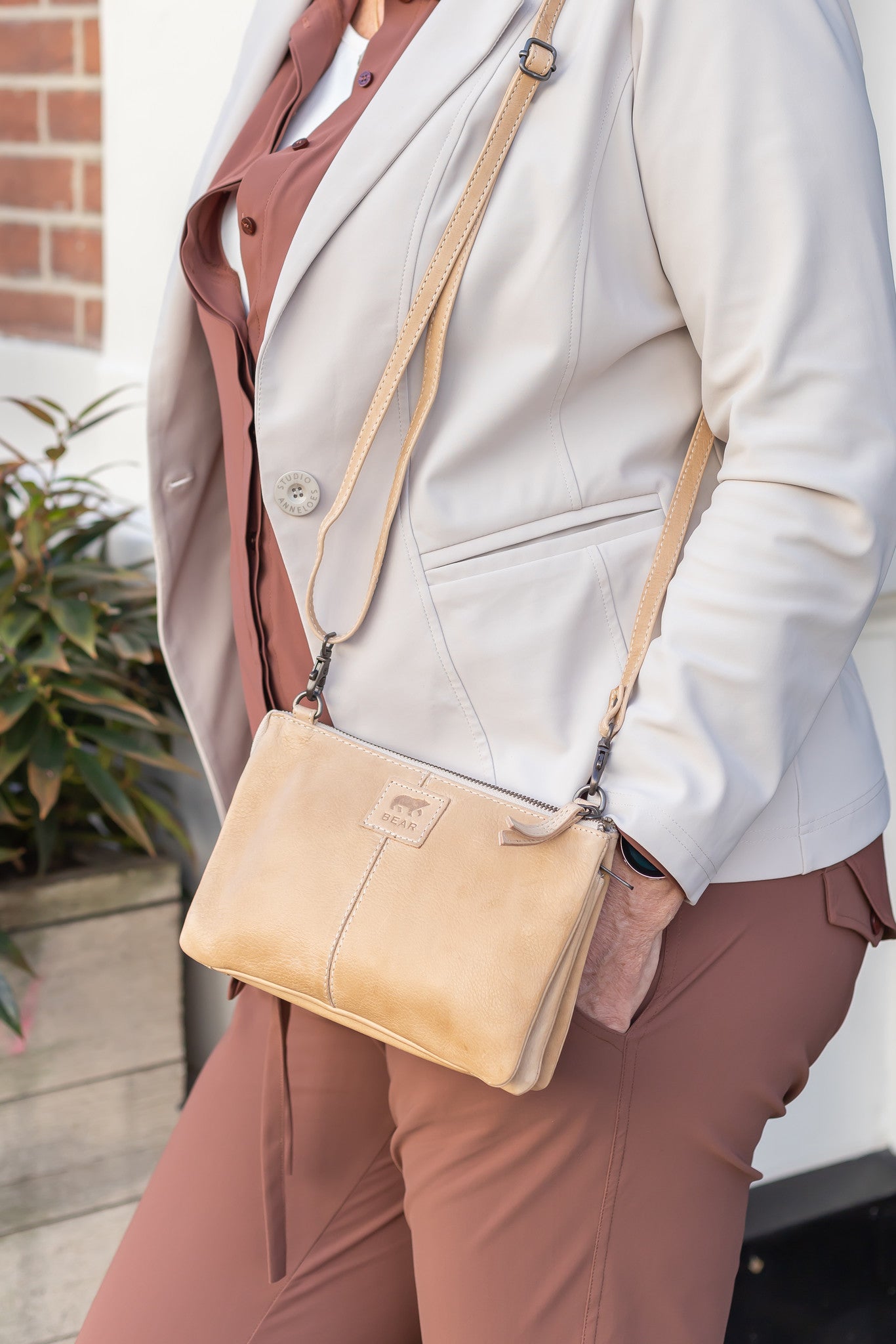 Purse bag 'Uma' beige - CL 30996
