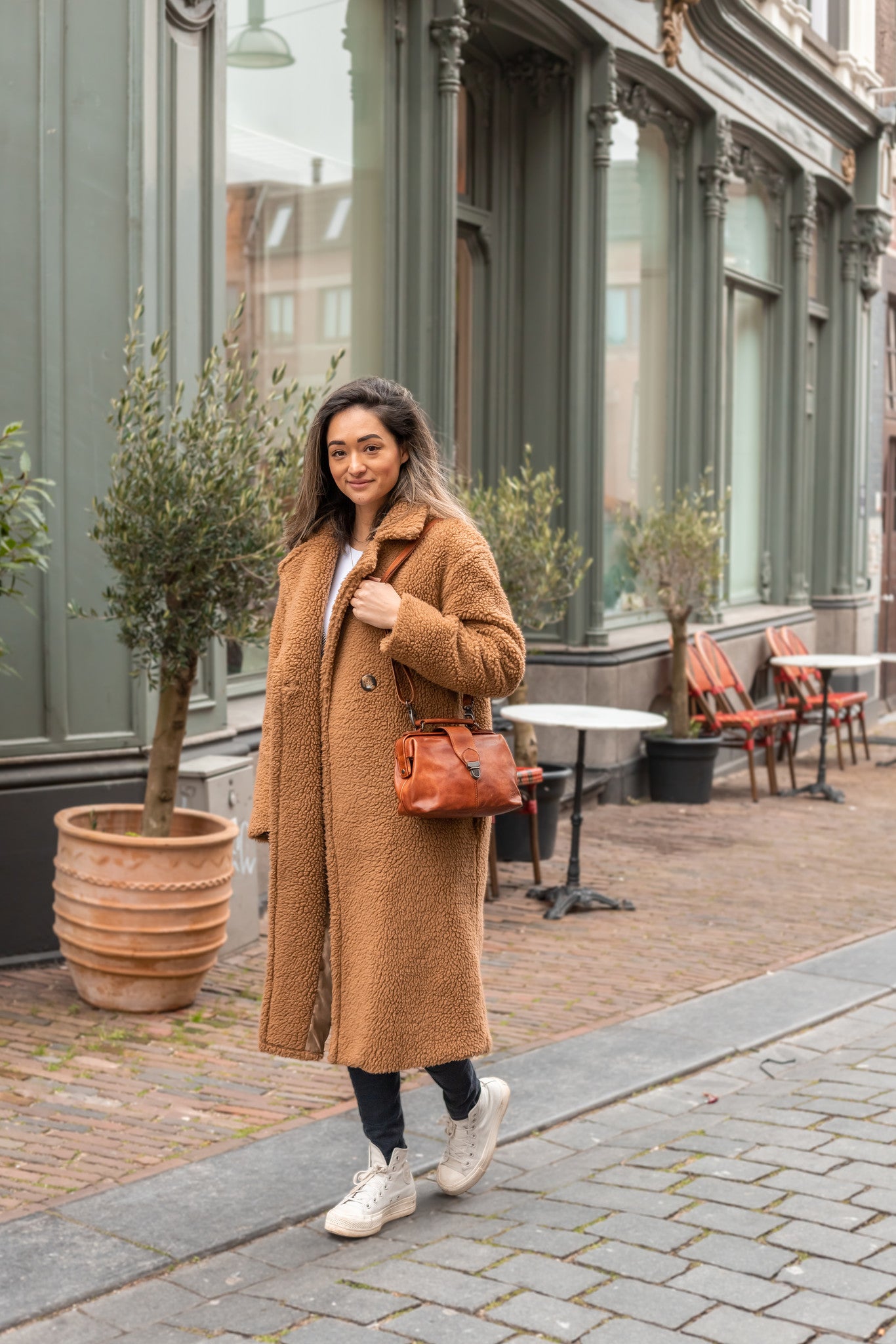 Mini doctor's bag 'Julia' M cognac