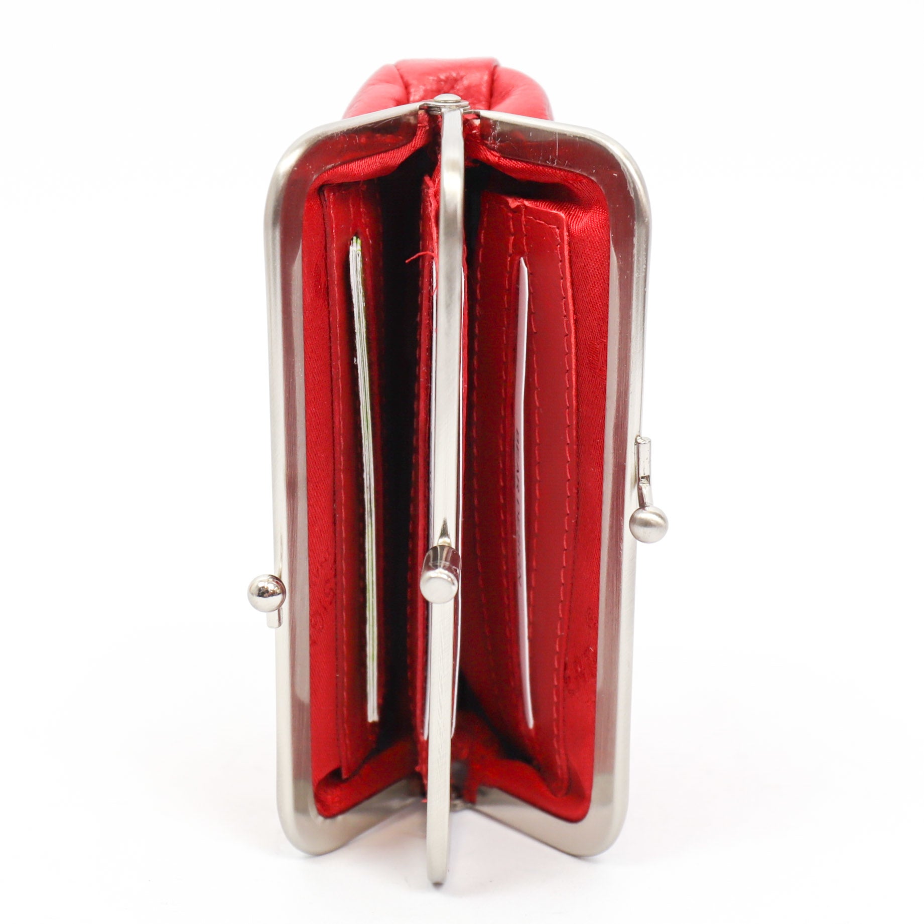 Beugelportemonnee 'Leona' rood