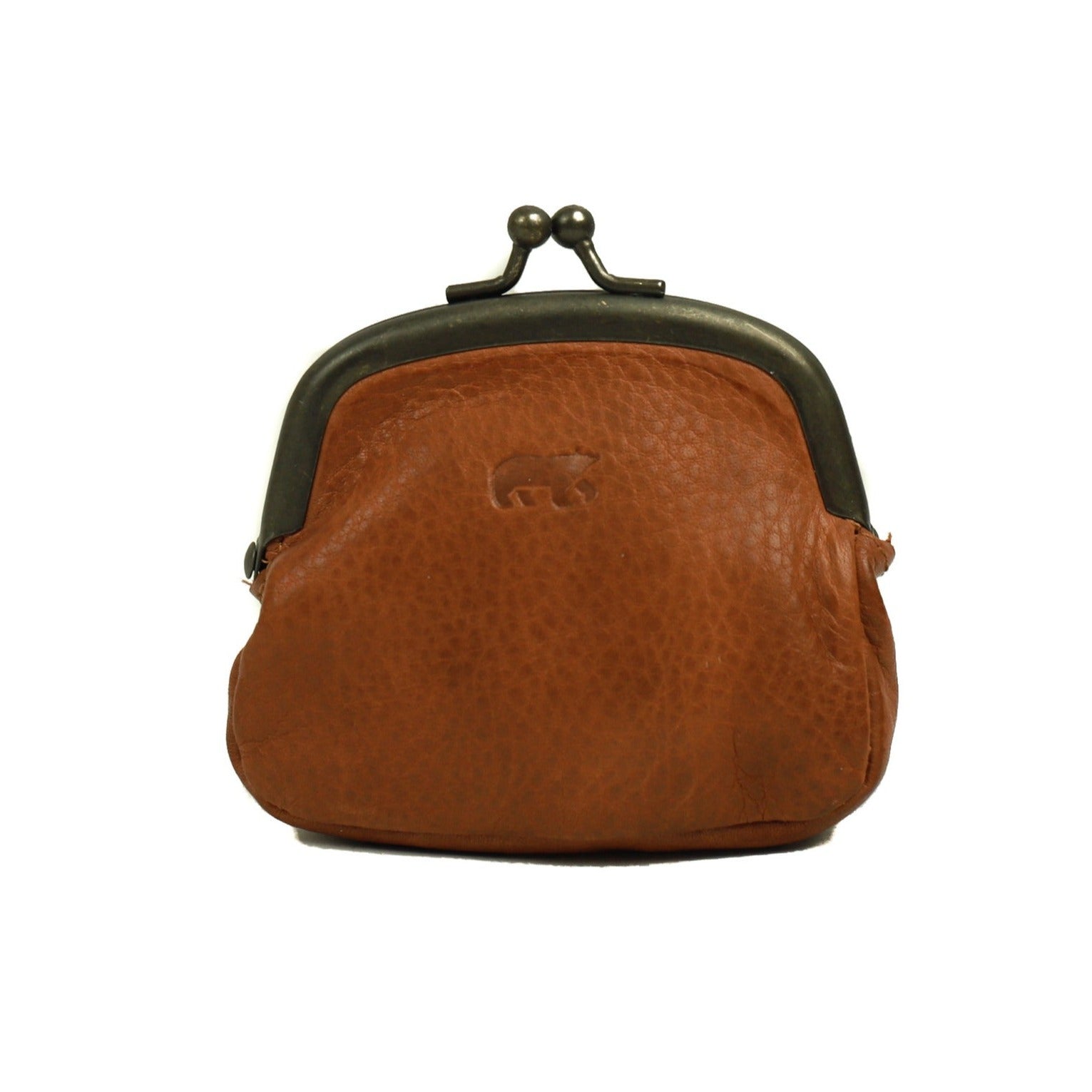 Beugelportemonneetje 'Lily' cognac