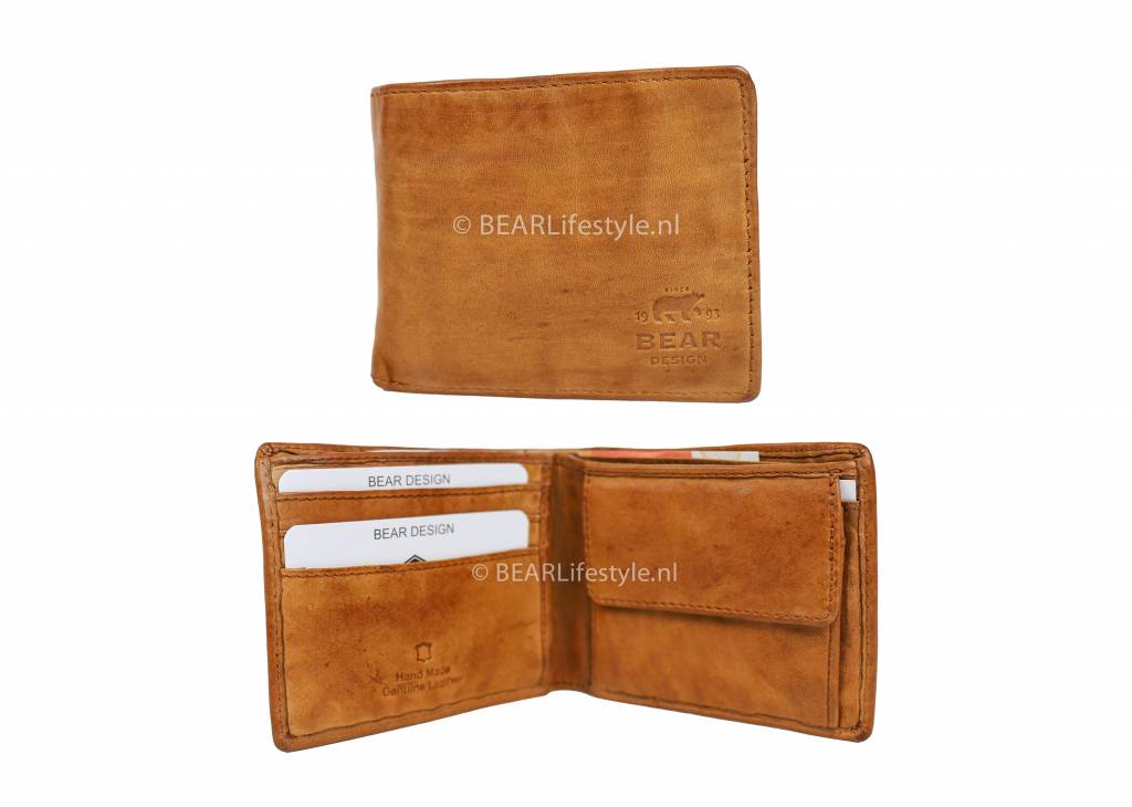 Billfold 'Fabian' cognac - CL 8754