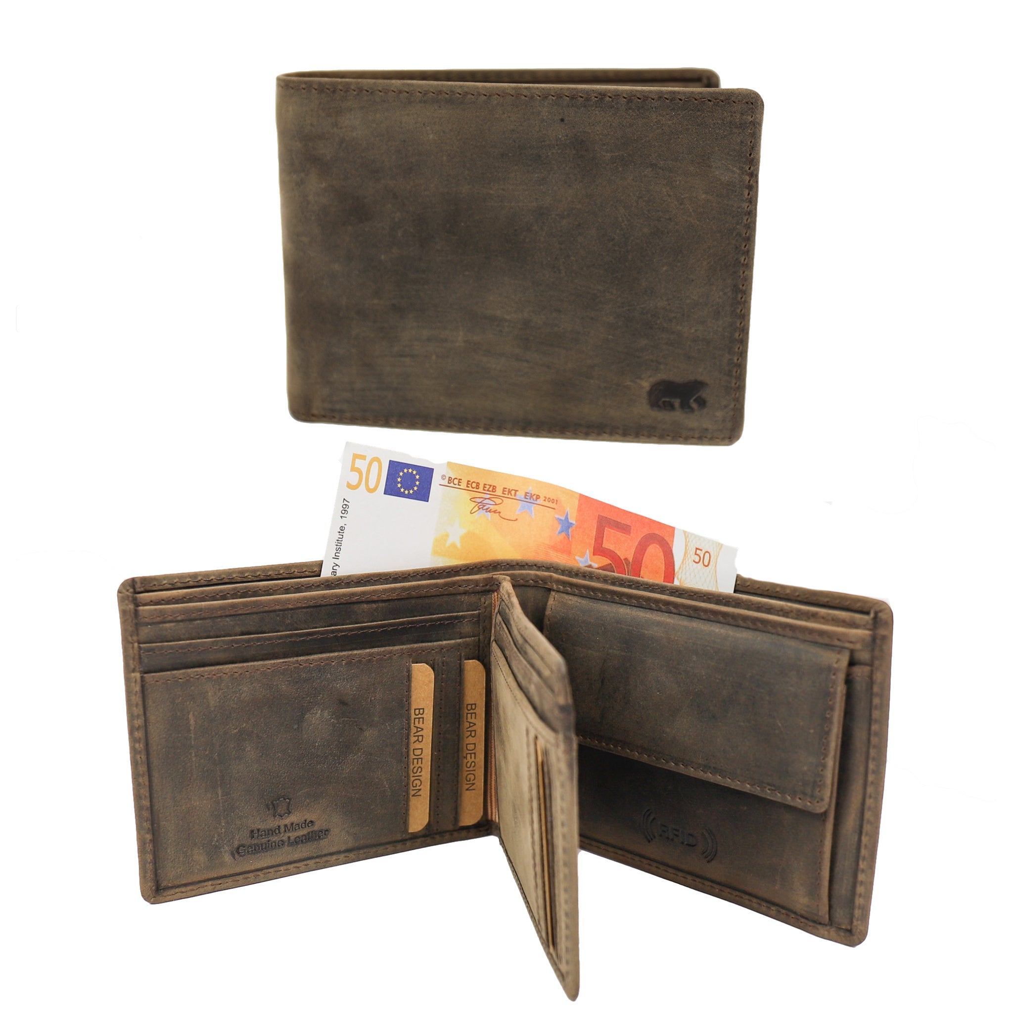 Billfold 'Floris' bruin