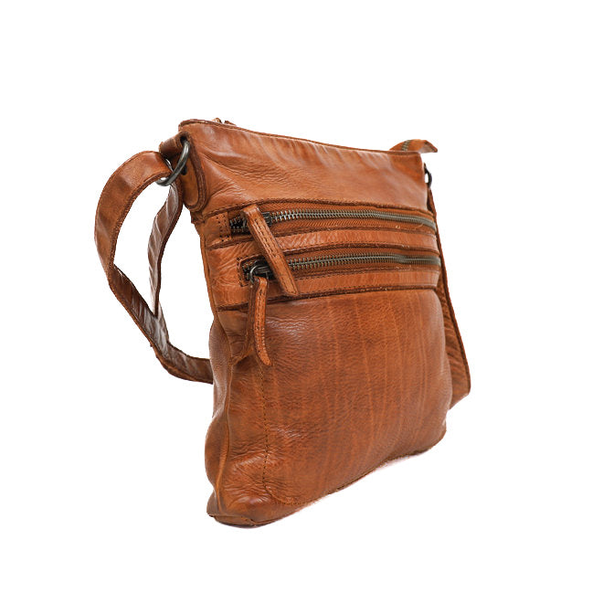 Shoulder bag 'Luna' cognac