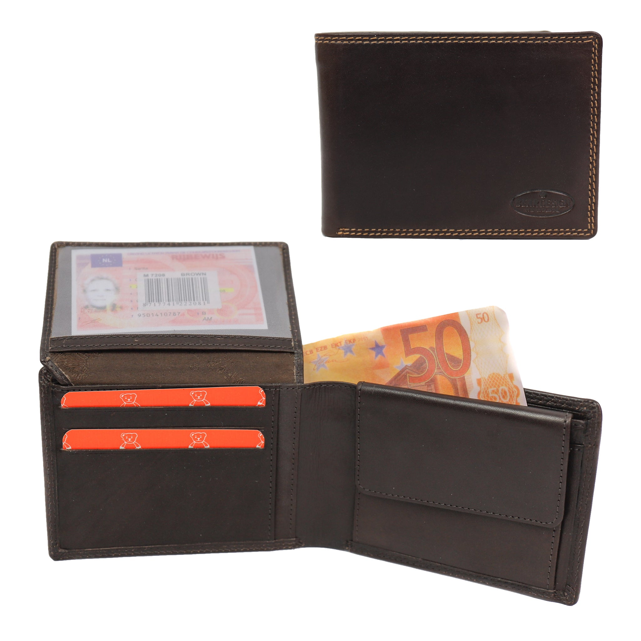 Billfold 'Joep' donkerbruin