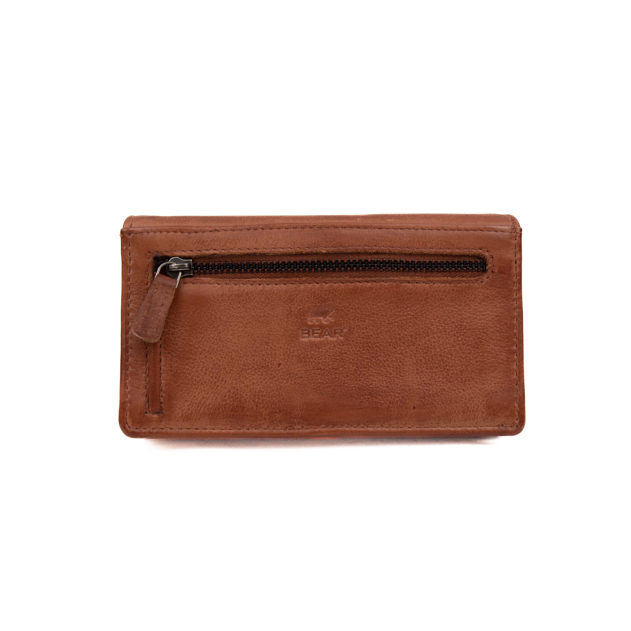 Overslag portemonnee 'Brigitte' cognac - CP 6700