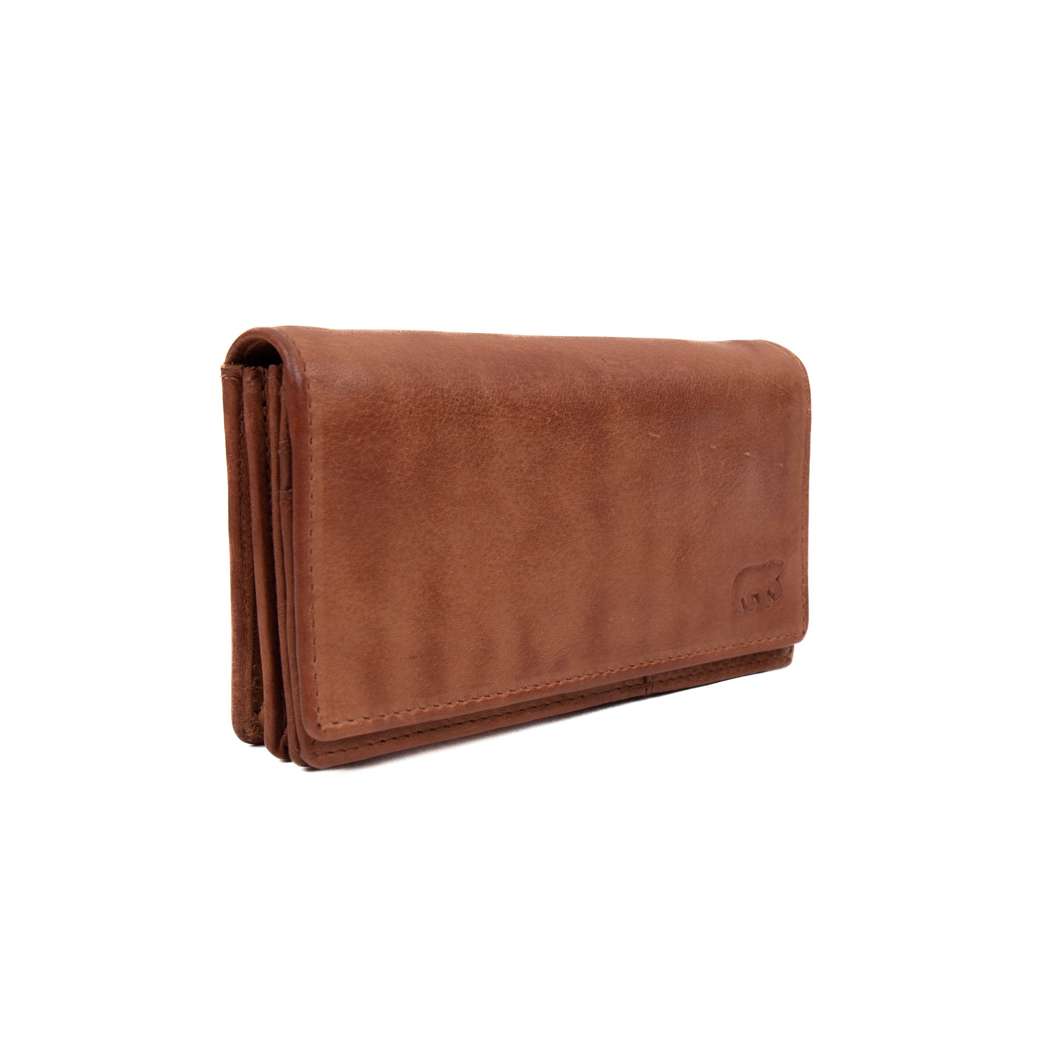 Overslag portemonnee 'Brigitte' cognac - CP 6700