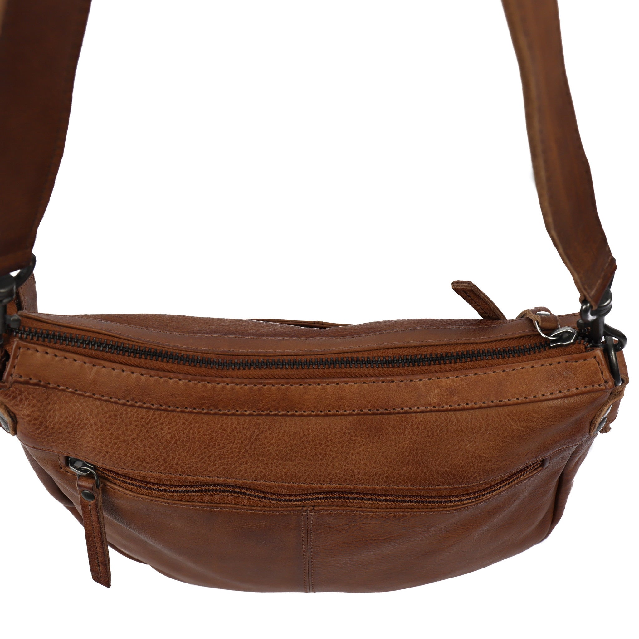 Pouch bag 'Tania' cognac