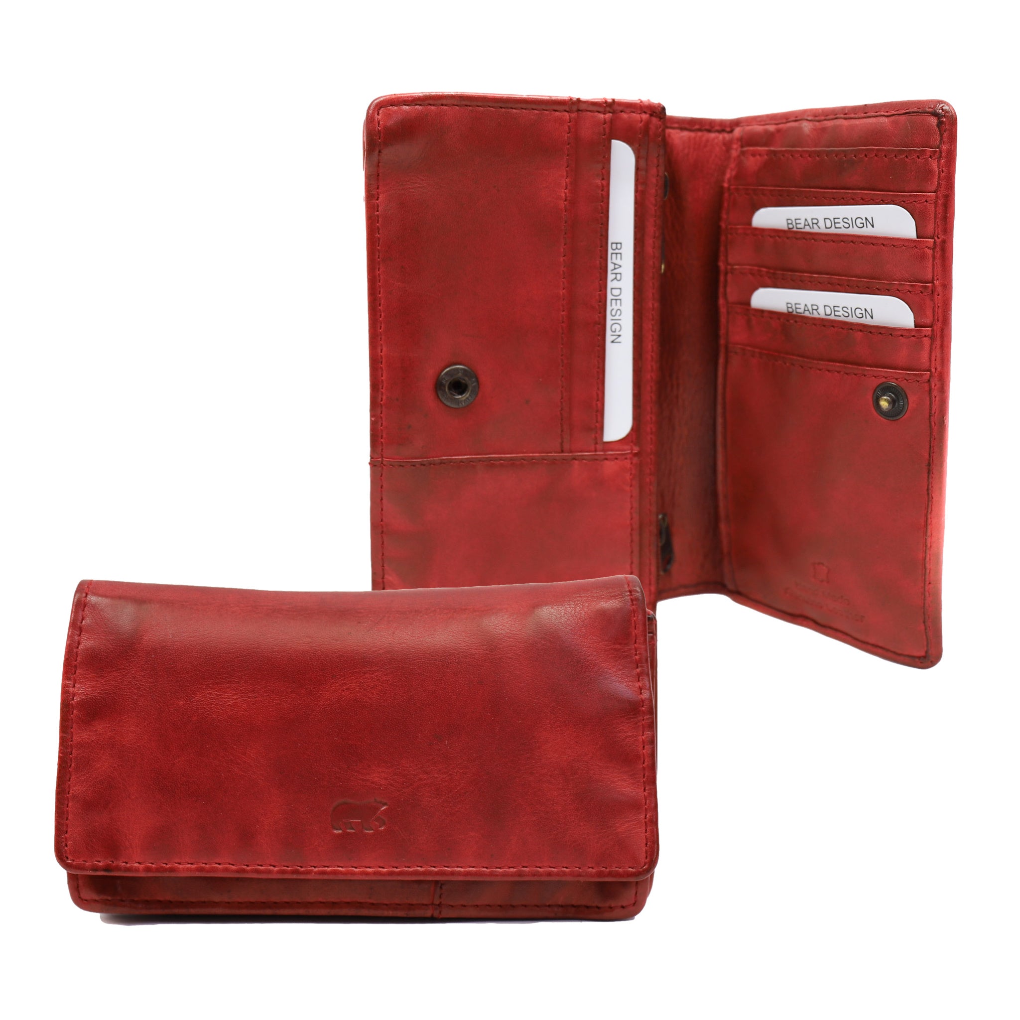 Wrap wallet 'Emma' red - CL 782 RFID
