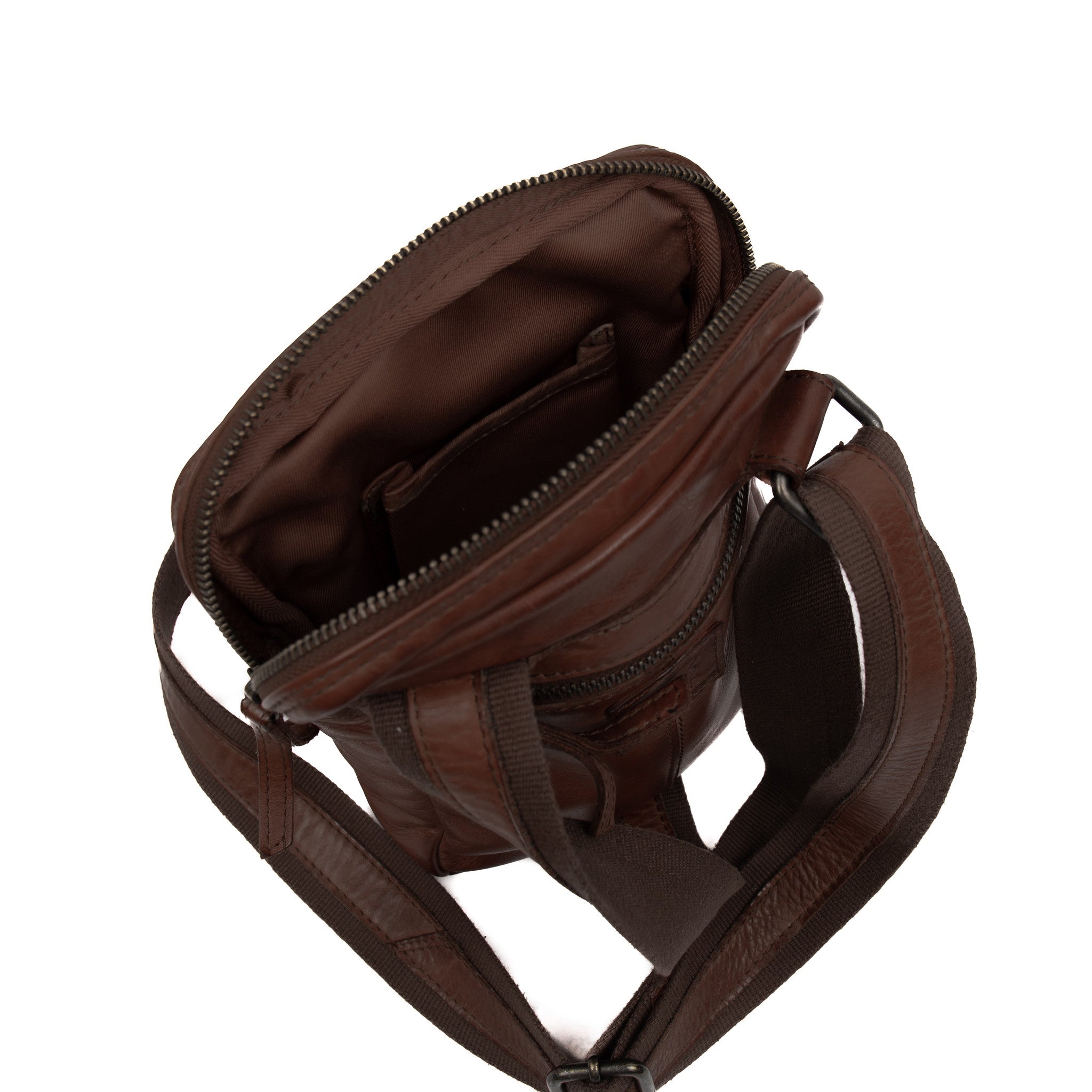 Crossbody tas 'Sasha' donkerbruin