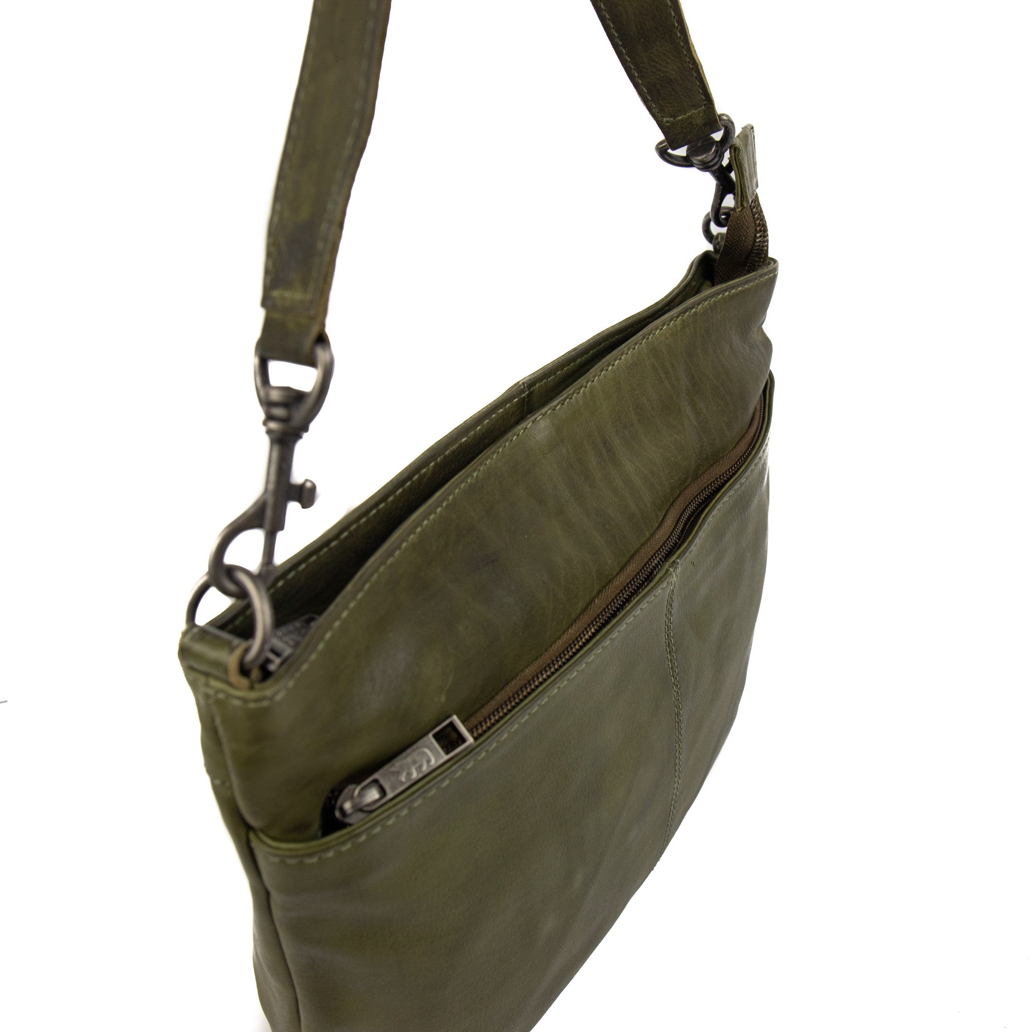 Hand/shoulder bag 'Angelica' green