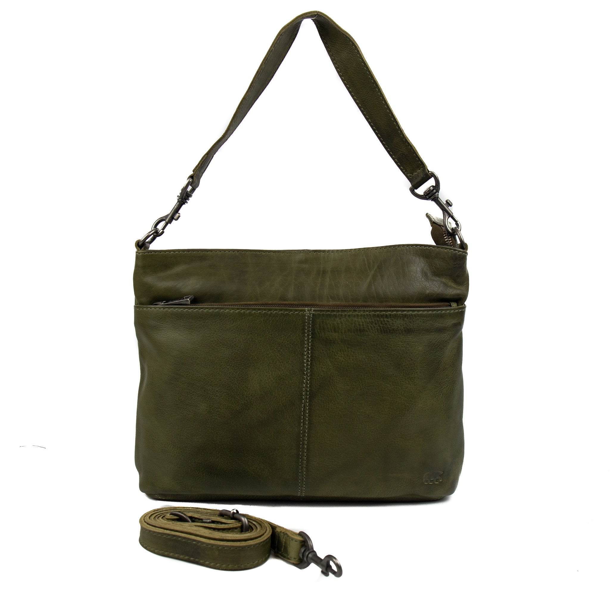 Hand/shoulder bag 'Angelica' green