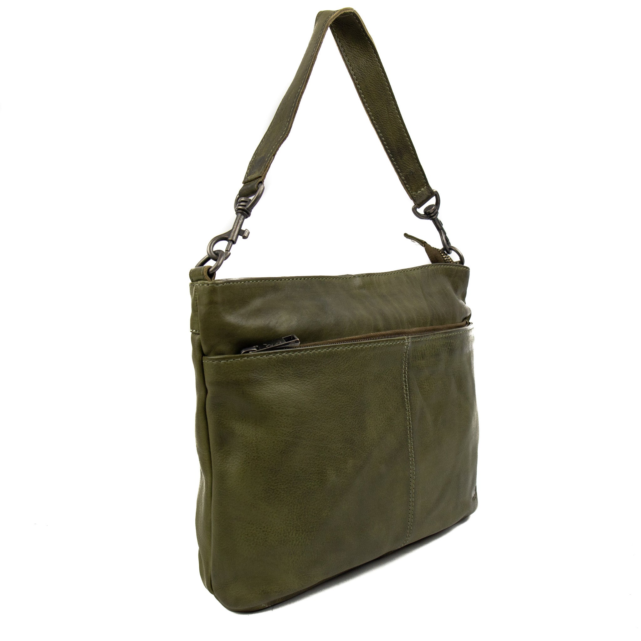 Hand/shoulder bag 'Angelica' green