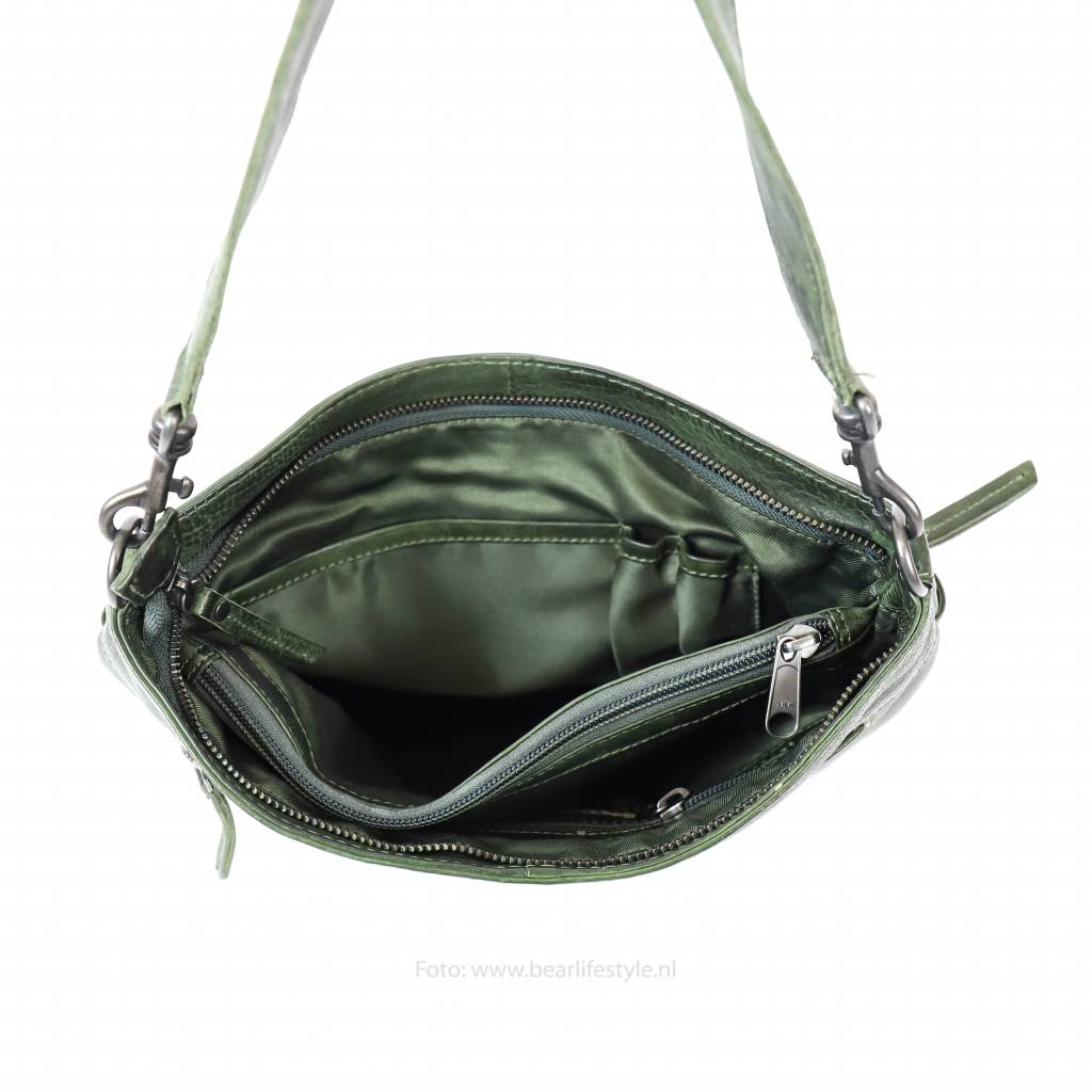 Hand/shoulder bag 'Angelica' green