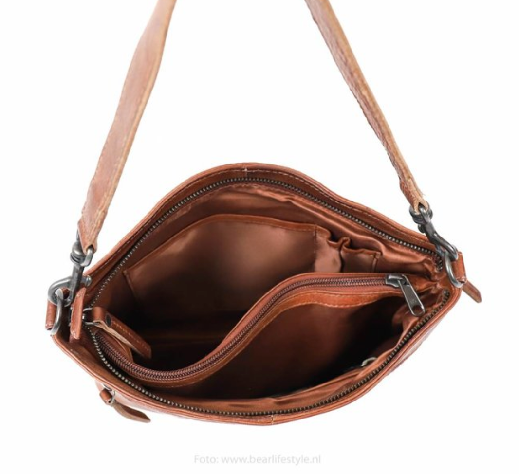 Hand/shoulderbag 'Angelica' taupe