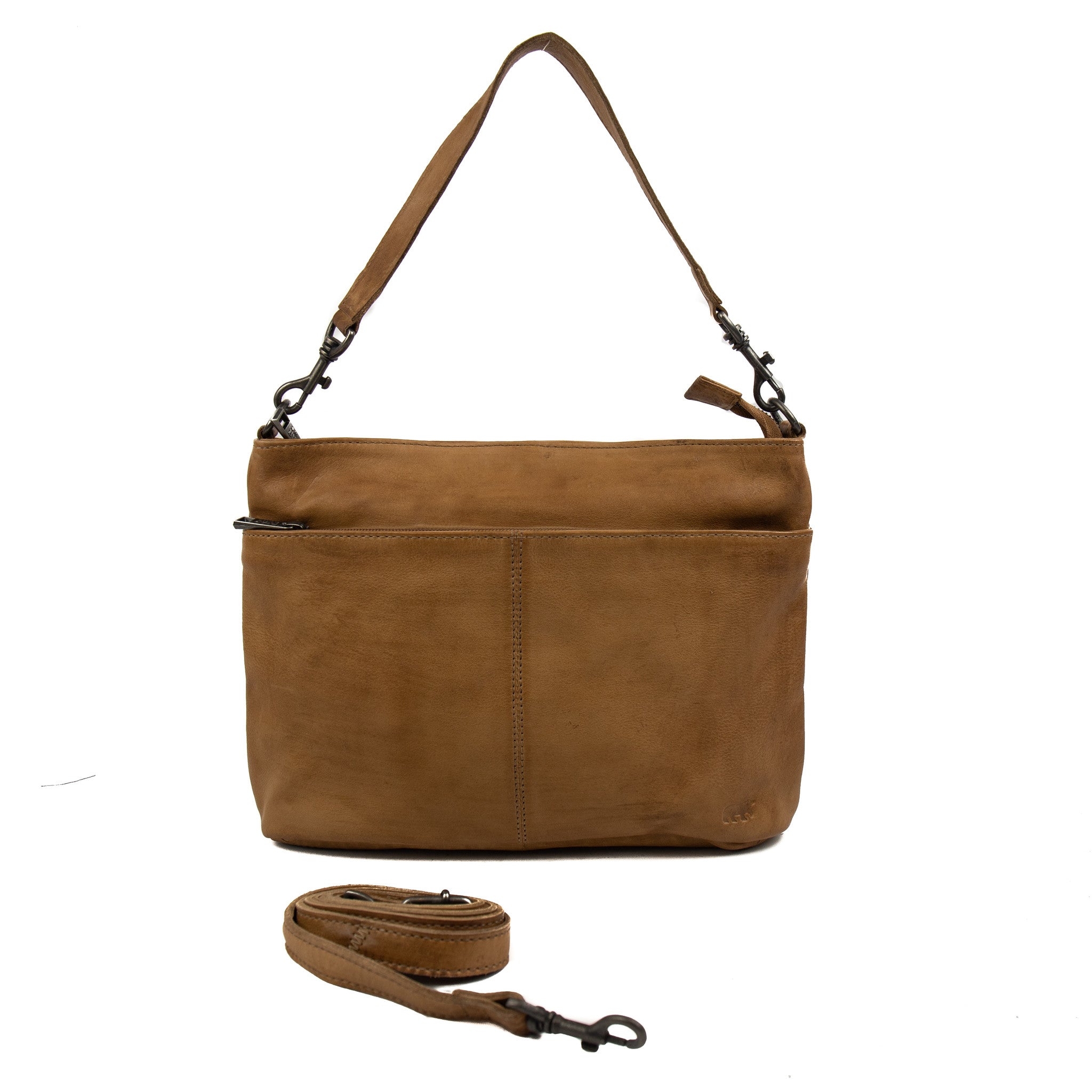 Hand/shoulderbag 'Angelica' taupe