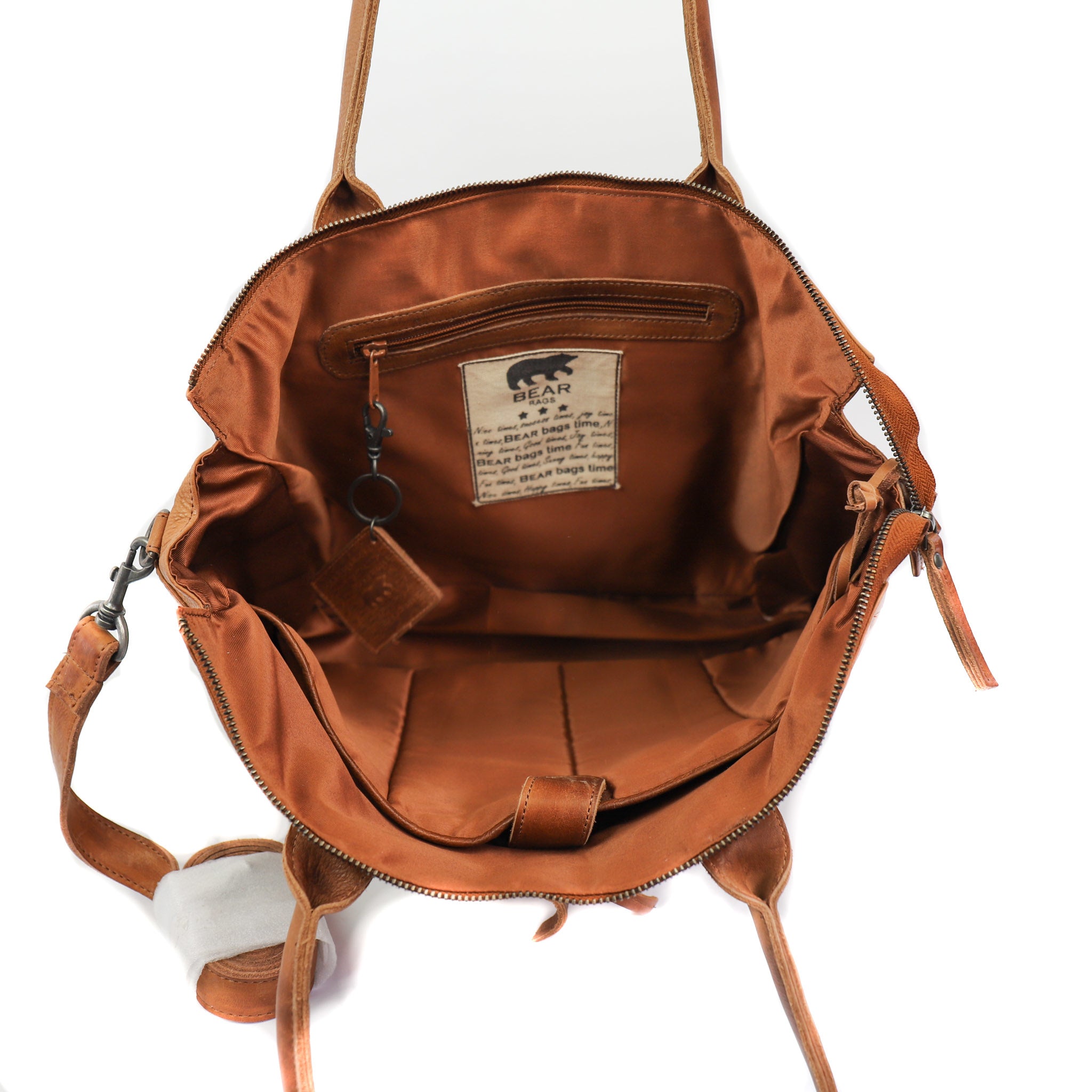 Hand/shoulder bag 'Binni' cognac