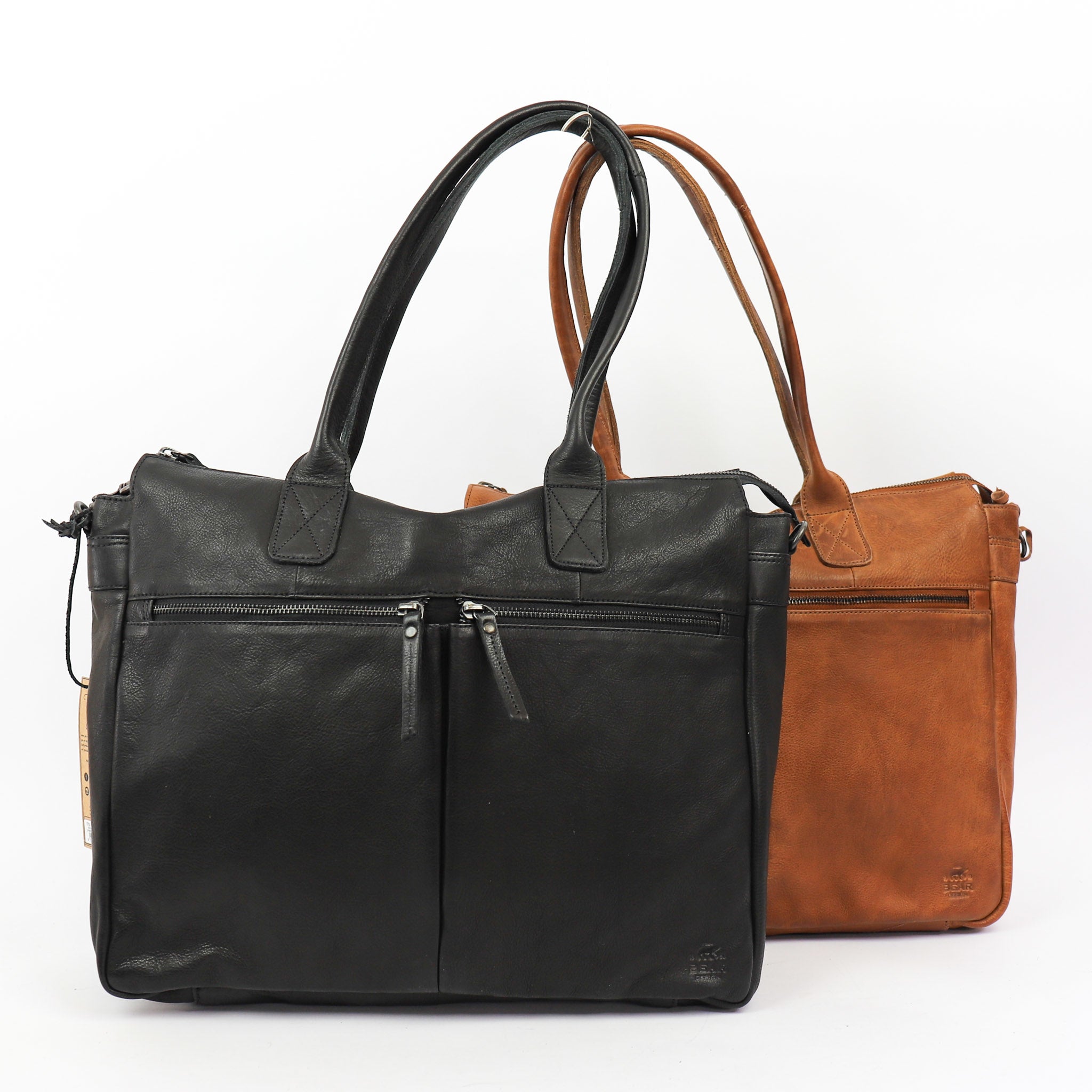 Hand/shoulder bag 'Binni' cognac