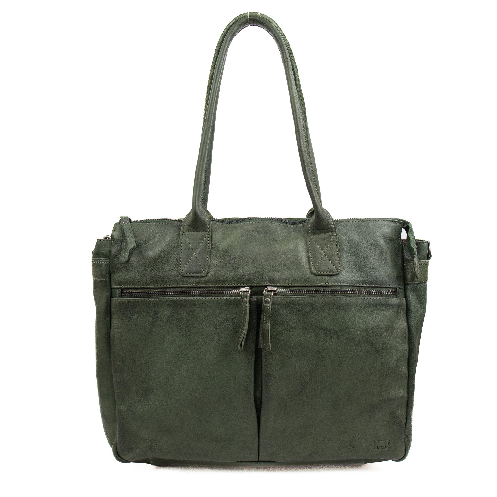 Hand/shoulder bag 'Binni' green