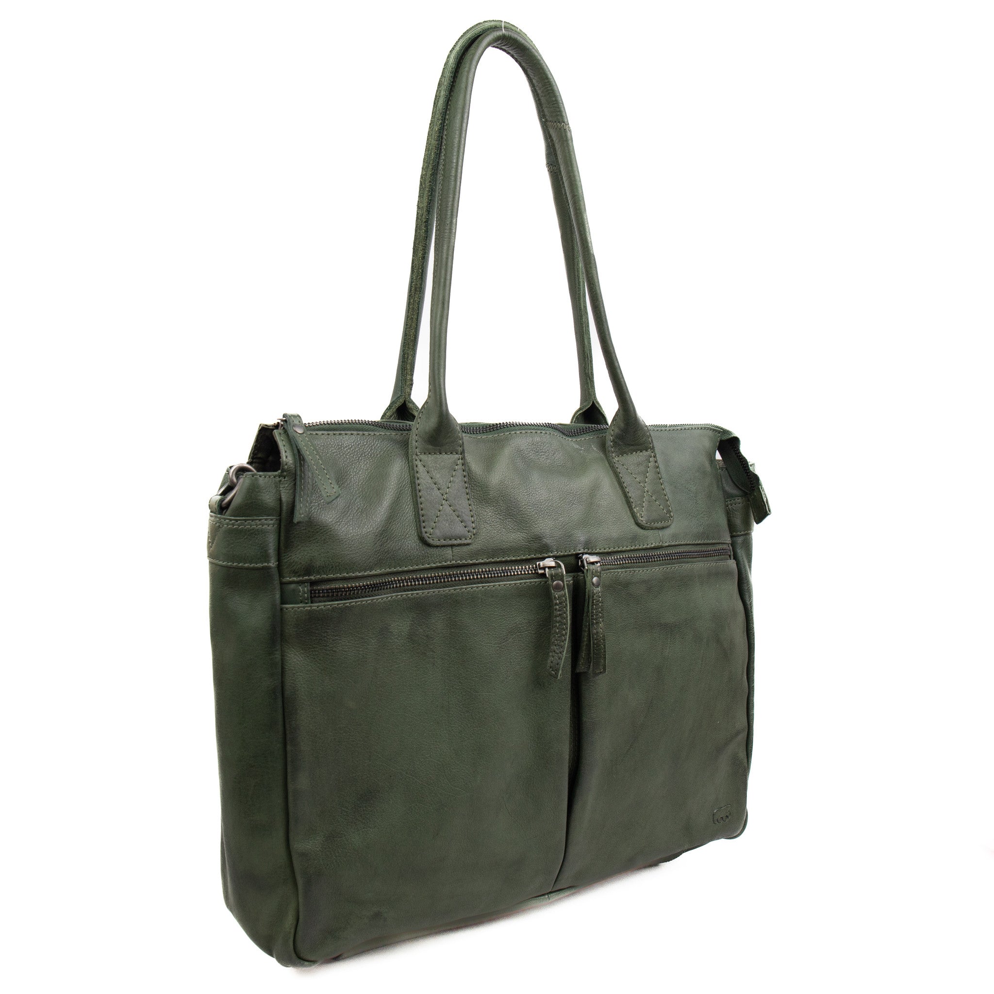 Hand/shoulder bag 'Binni' green