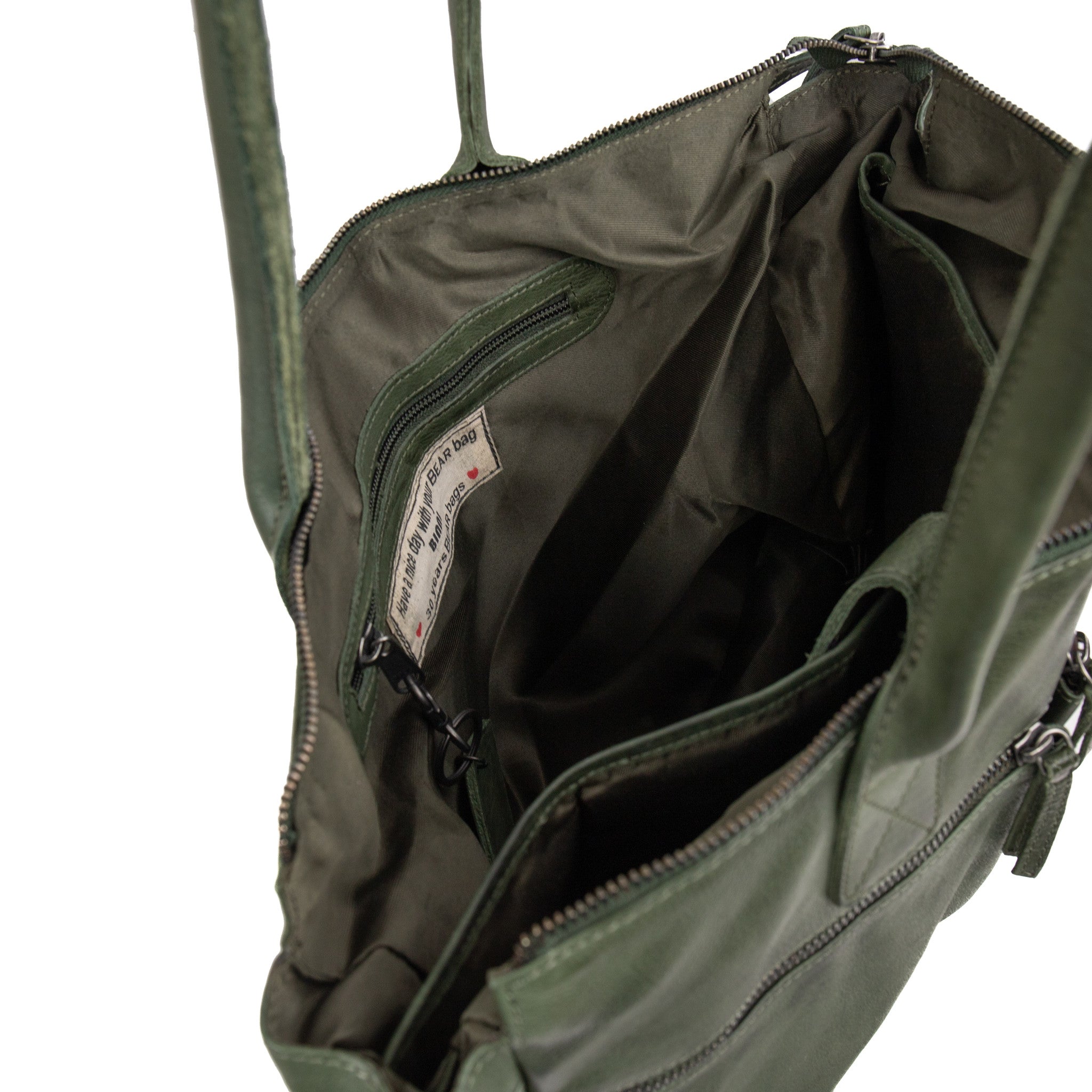 Hand/shoulder bag 'Binni' green