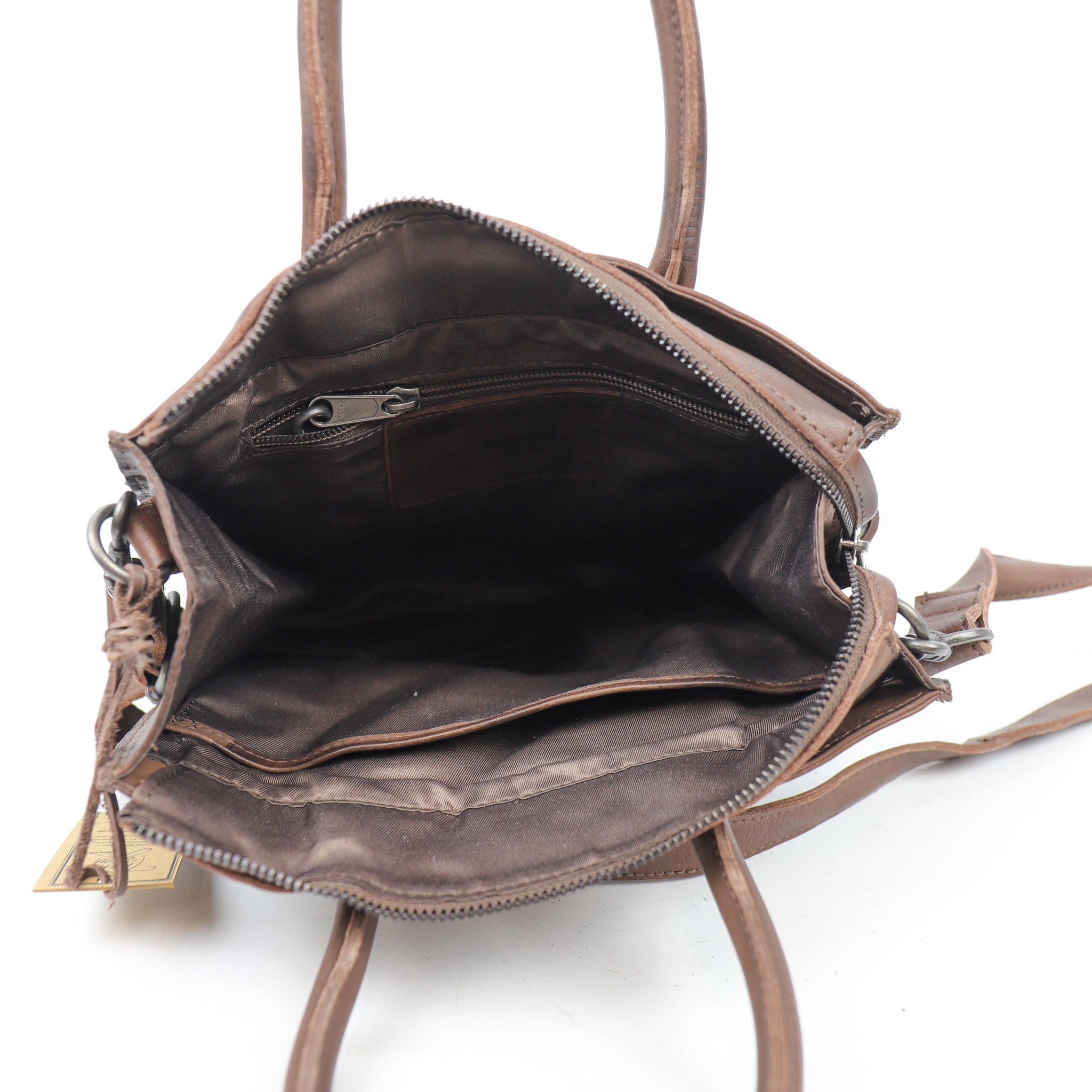Hand/shoulder bag 'Bonnie' dark brown