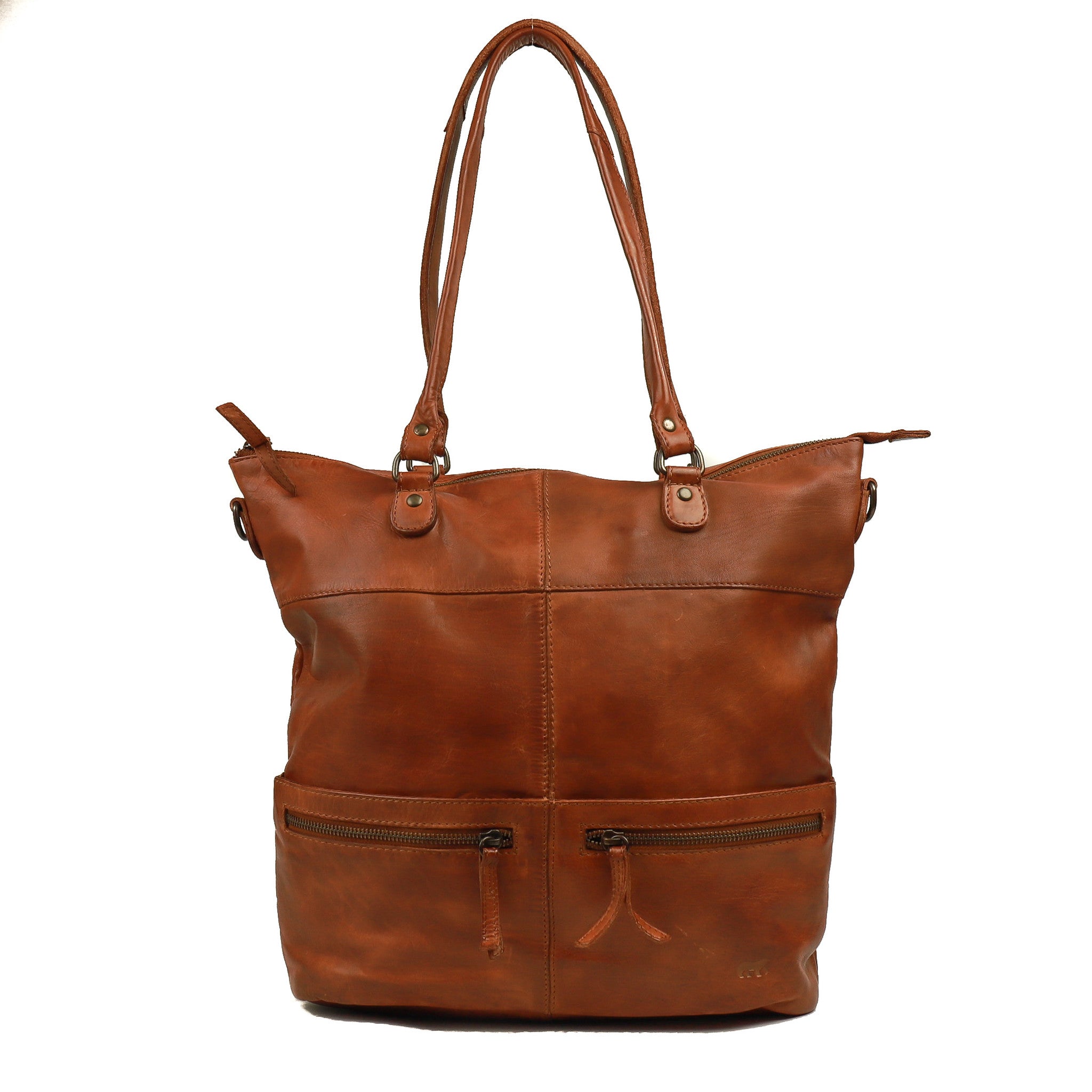 Hand/shoulder bag 'Fae' cognac - CL 42154