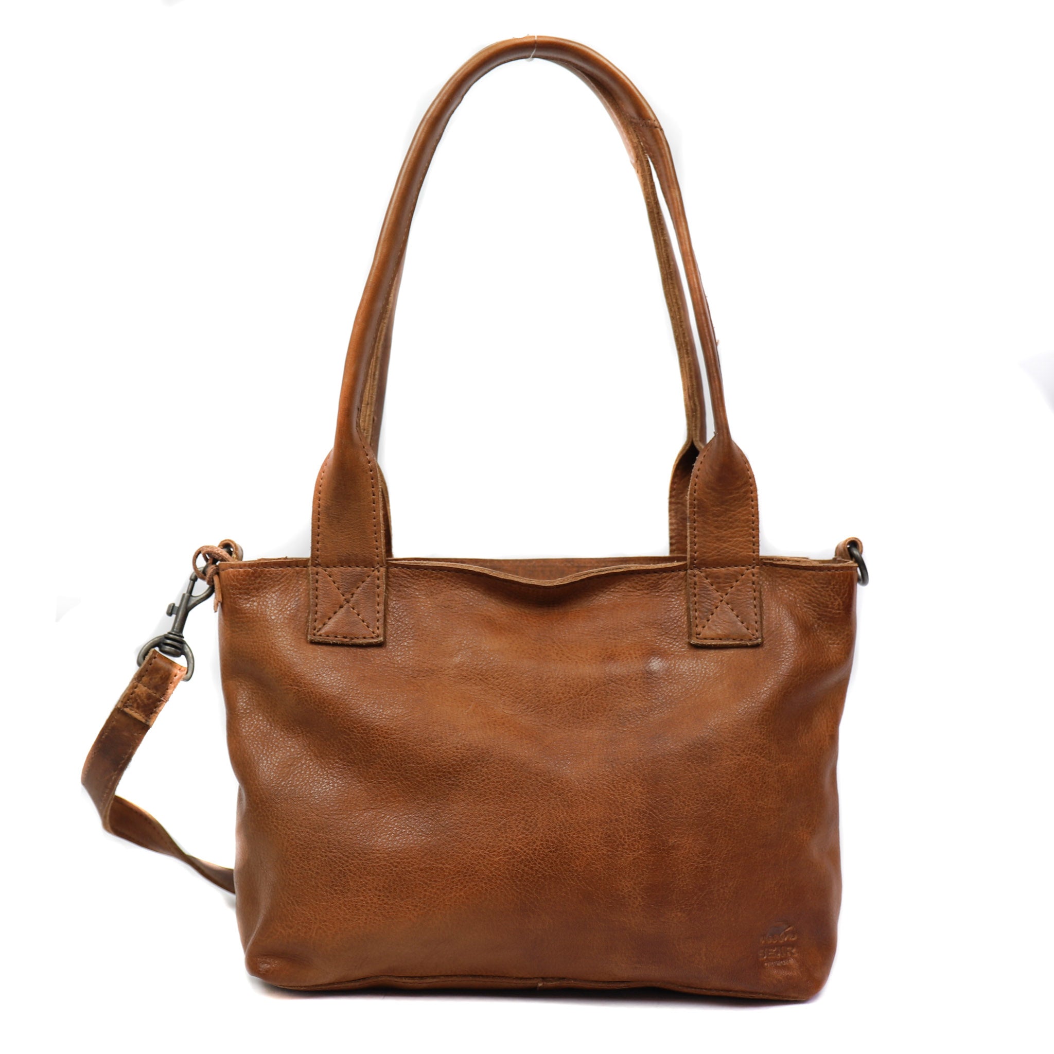 Hand/shoulder bag 'Katya' cognac