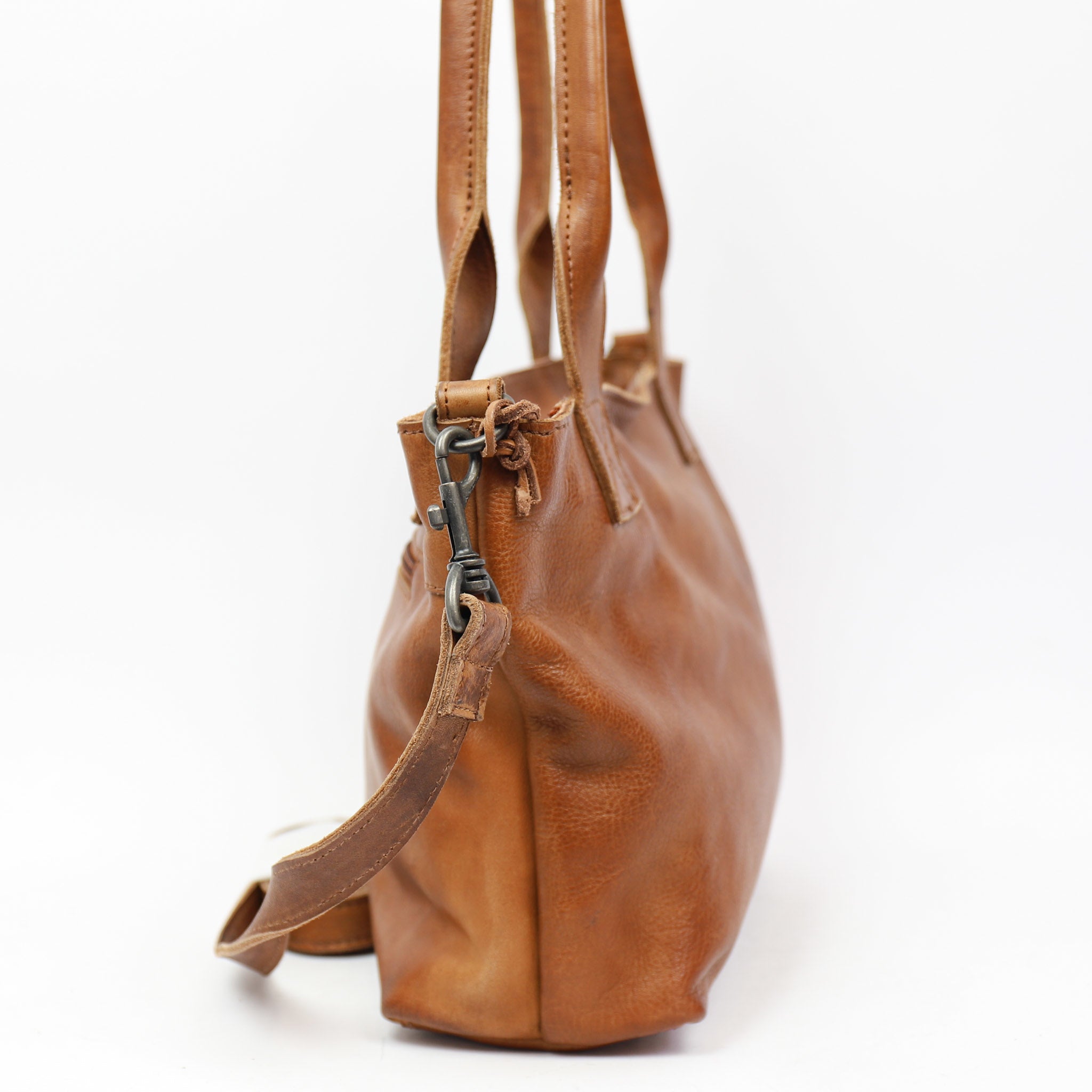 Hand/shoulder bag 'Katya' cognac