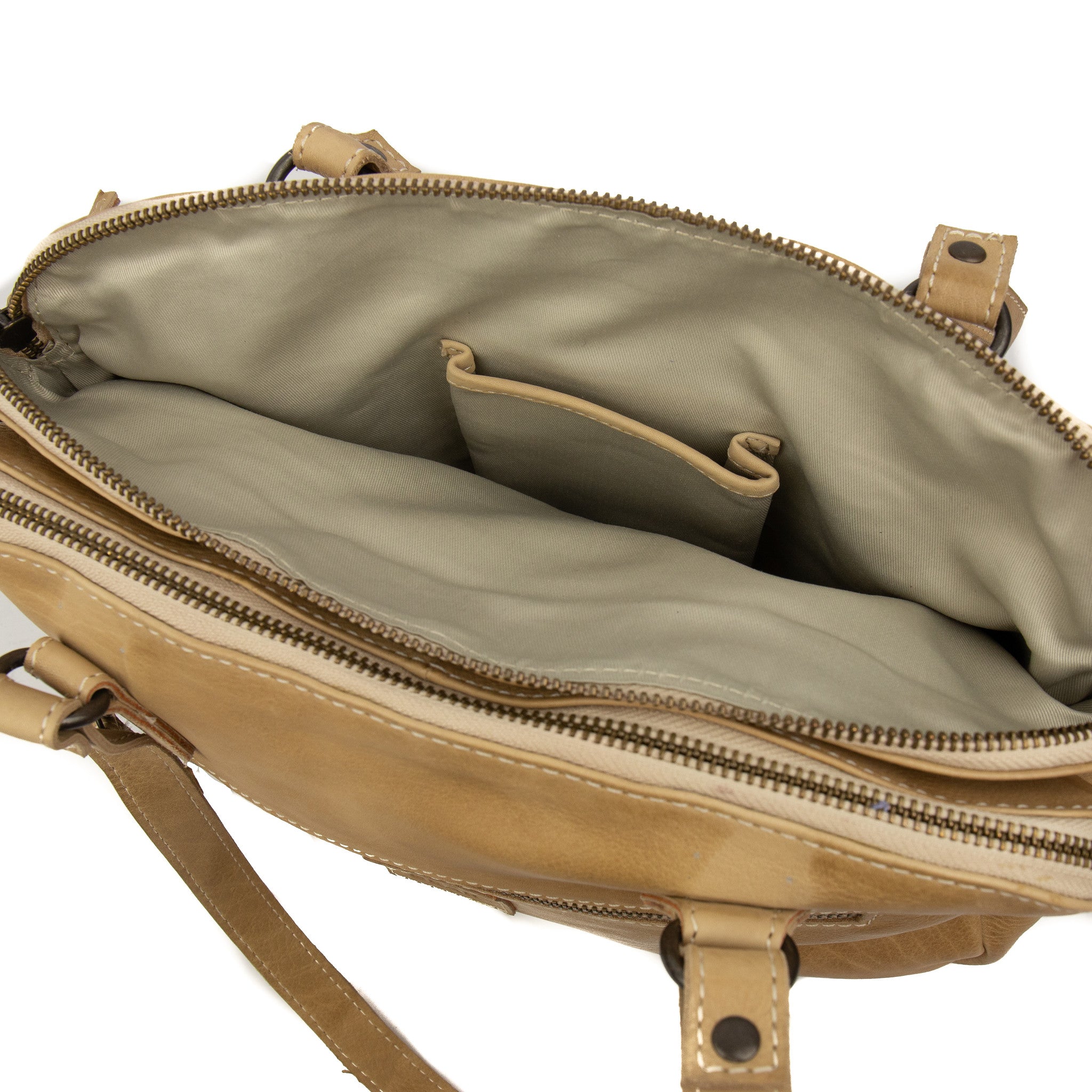Hand/shoulder bag 'Lieke' beige