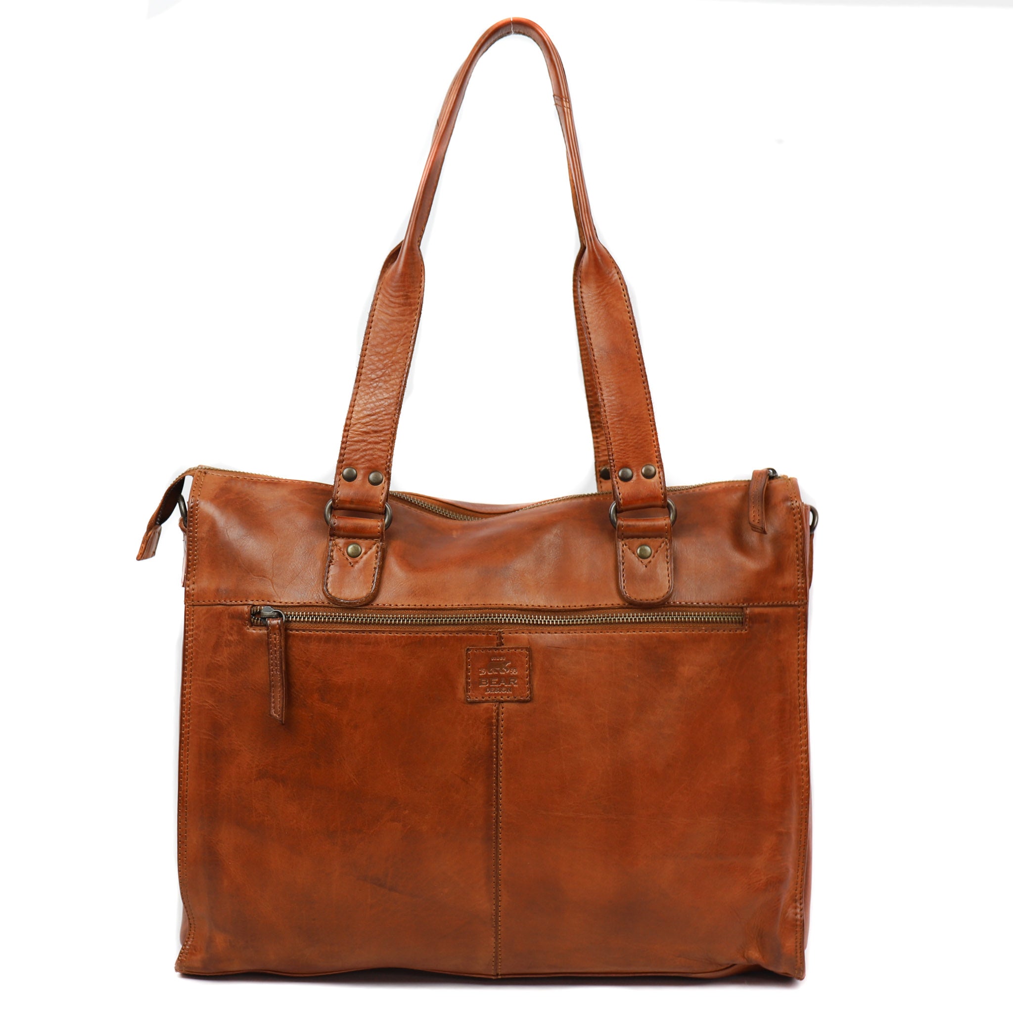 Hand-/schoudertas 'Mea' cognac