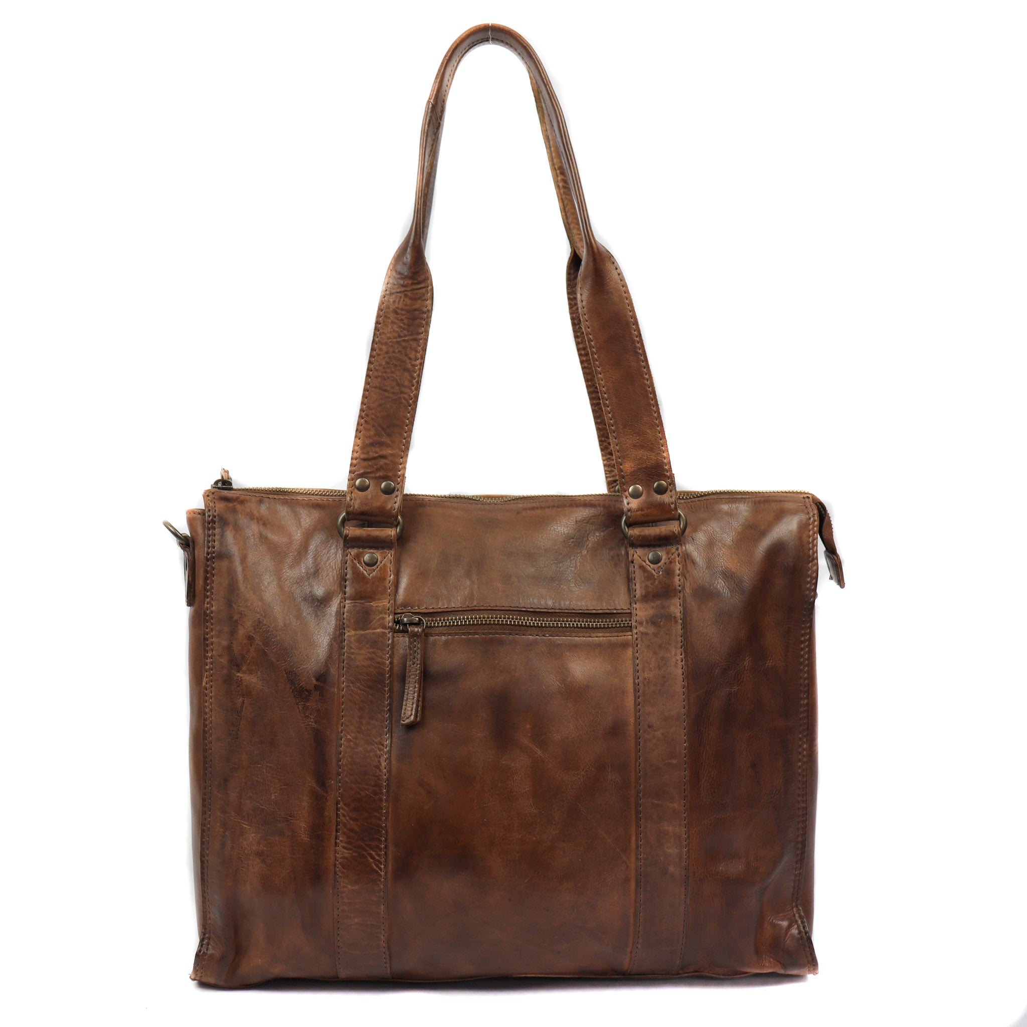 Hand/shoulder bag 'Mea' dark brown