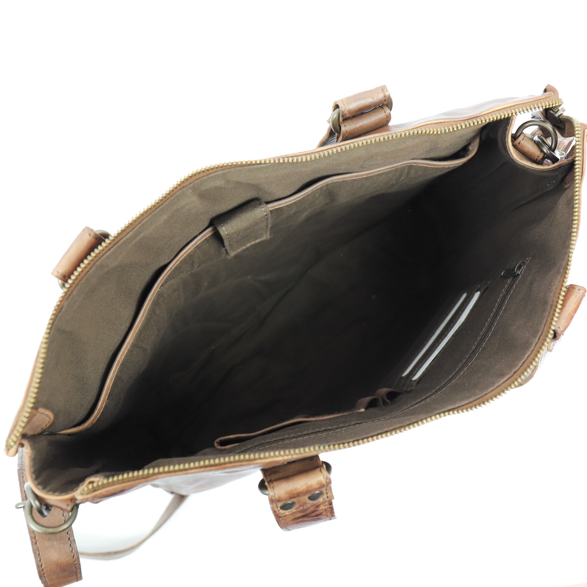 Hand/shoulder bag 'Mea' dark brown