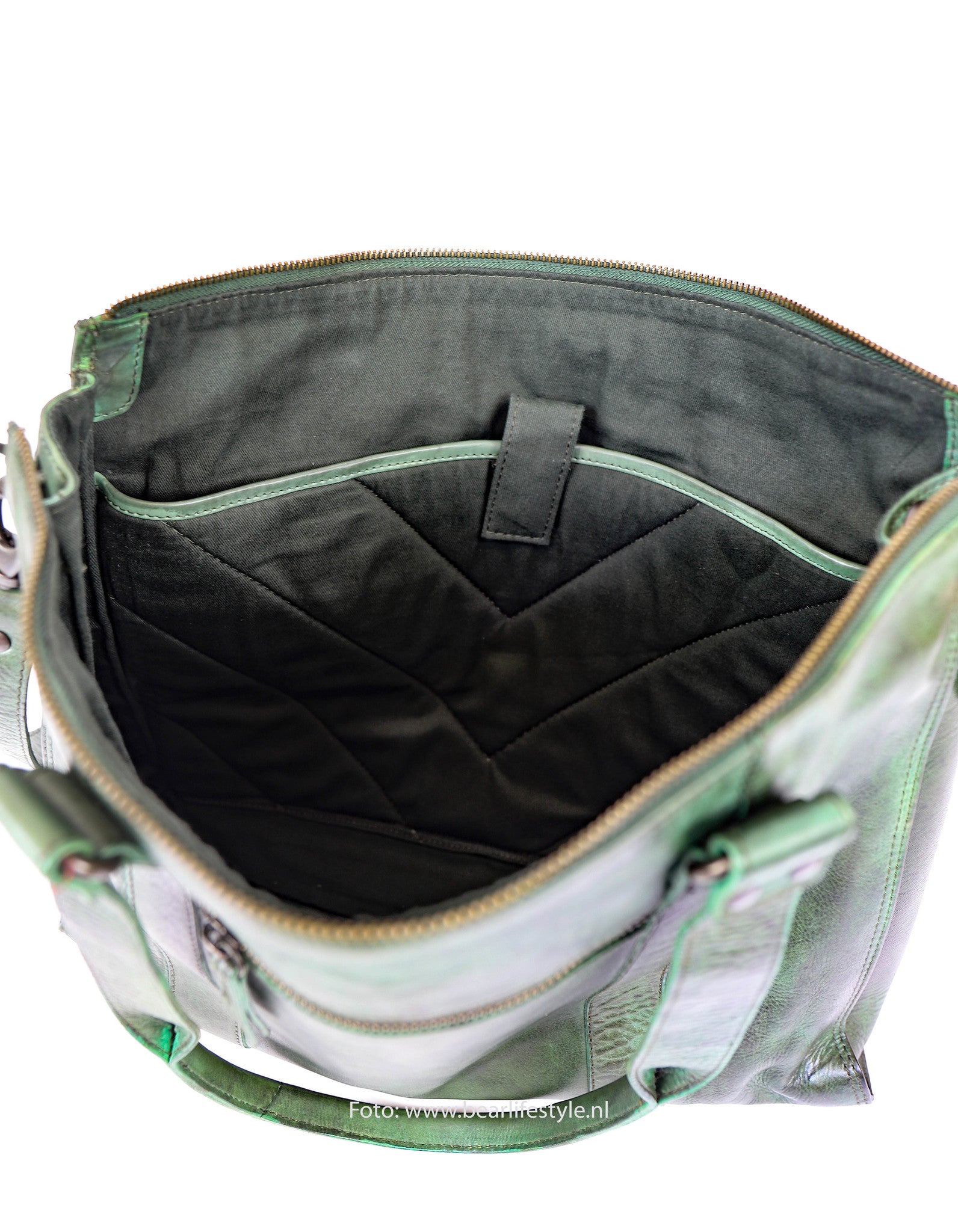 Hand/shoulder bag 'Mea' green
