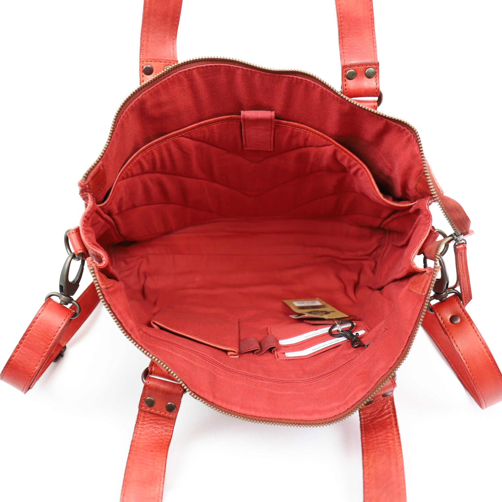 Hand/shoulder bag 'Mea' red