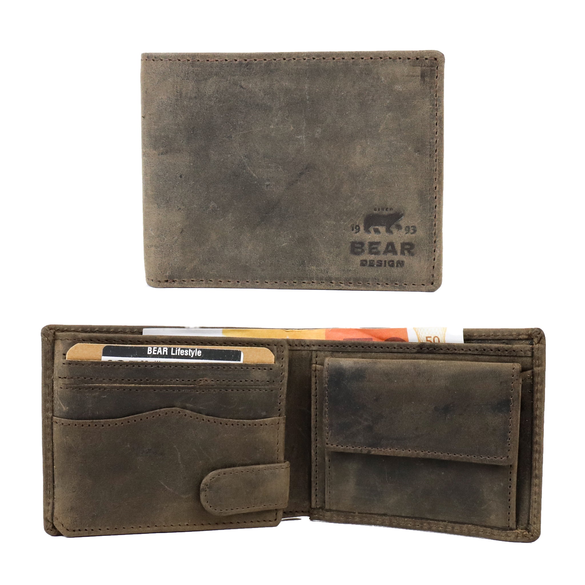 Billfold 'Joost' bruin