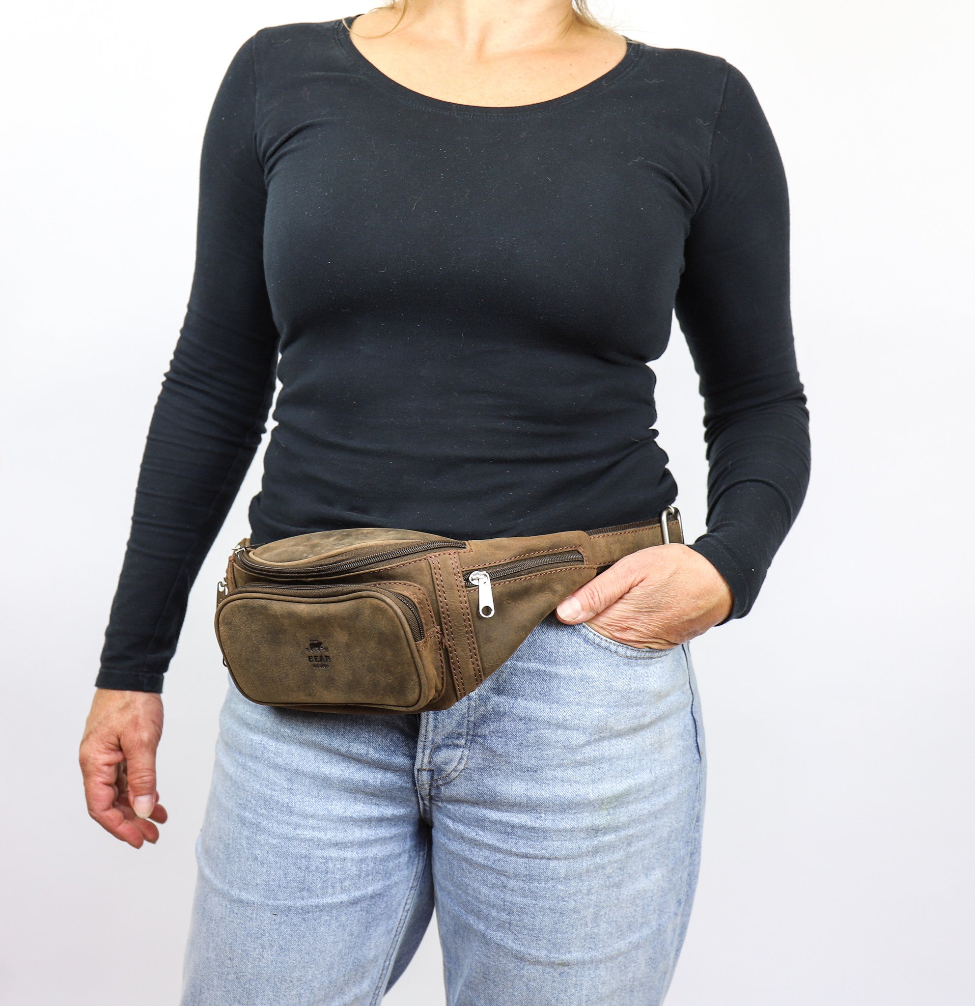 Hip bag 'Manuel' brown